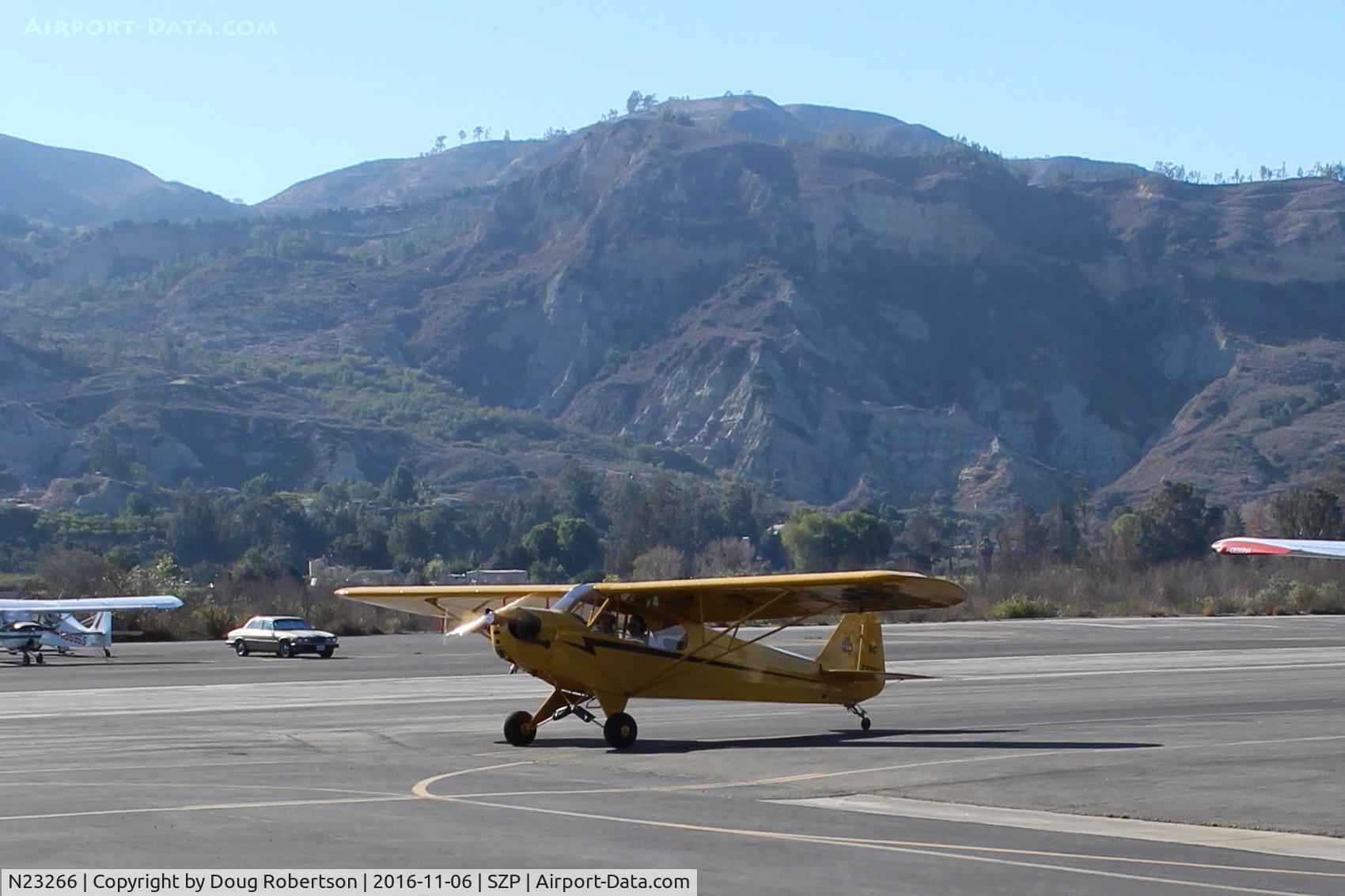 N23266, 1939 Piper J3C-65 Cub Cub C/N 3113, 1939 Piper J3C-65 CUB, Continental A&C65 65 Hp, taxi