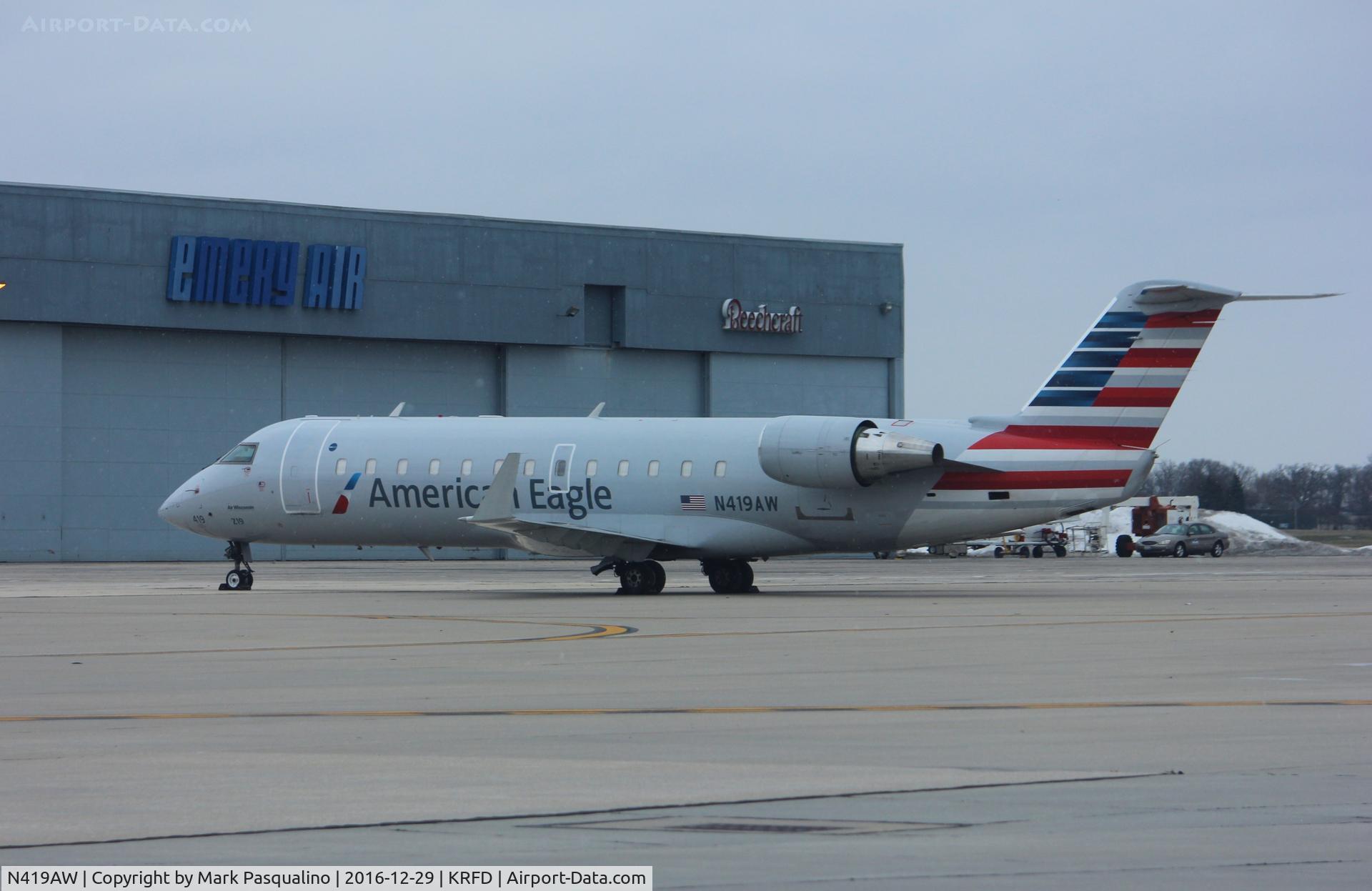 N419AW, 2002 Bombardier CRJ-200LR (CL-600-2B19) C/N 7633, CL-600-2B19