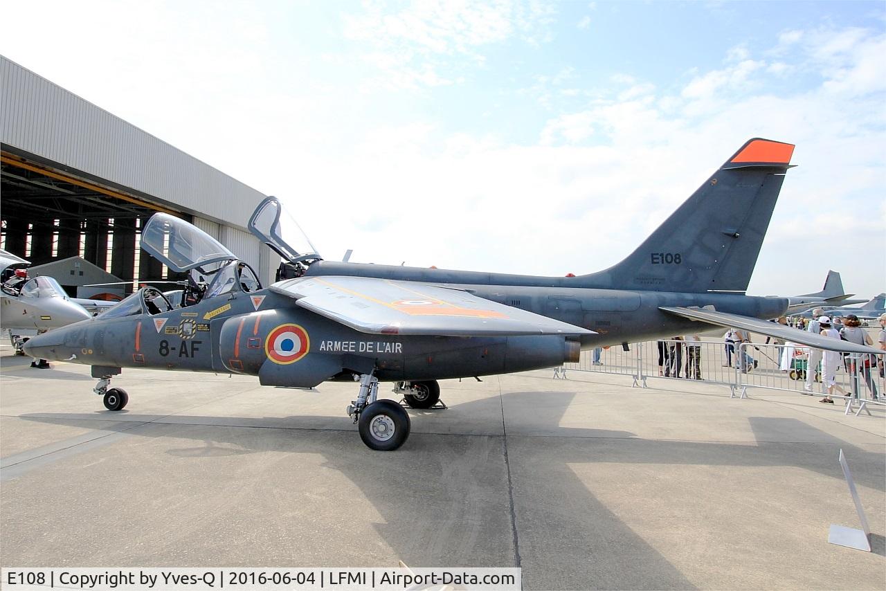 E108, Dassault-Dornier Alpha Jet E C/N E108, Dassault-Dornier Alpha Jet E, Static display, Istres-Le Tubé Air Base 125 (LFMI-QIE) open day 2016