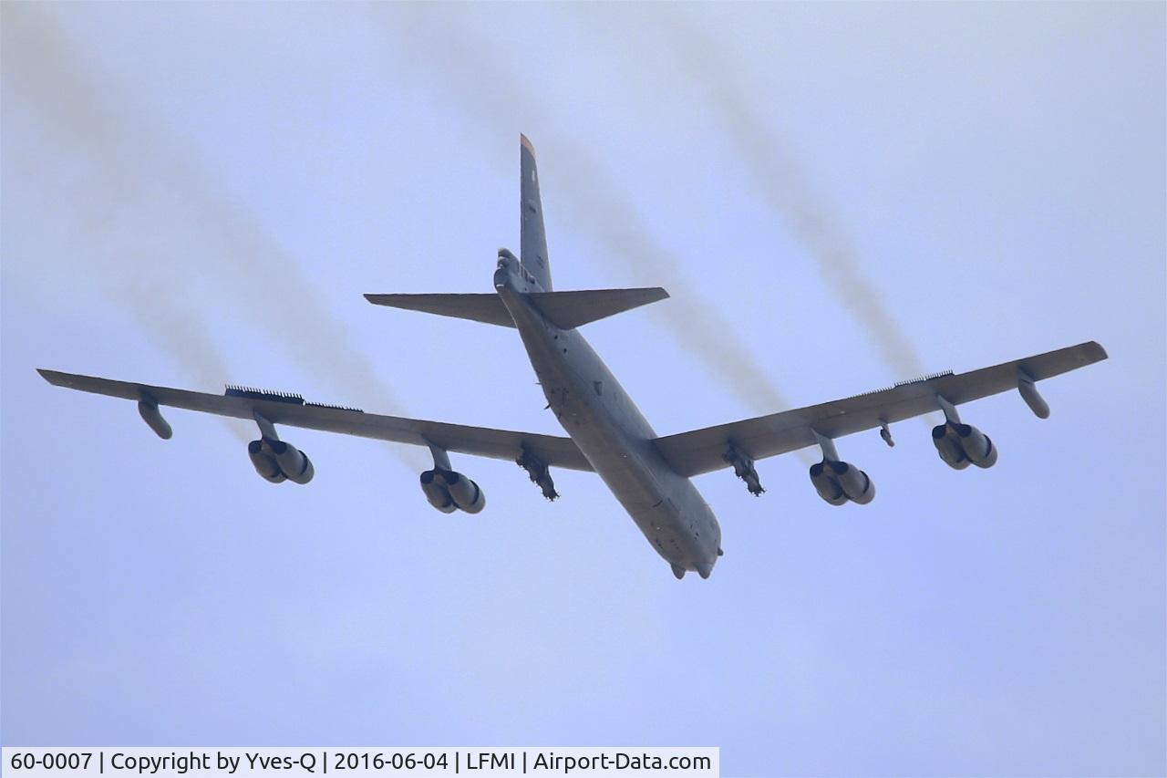 60-0007, 1960 Boeing B-52H Stratofortress C/N 464372, Boeing B-52H Stratofortress, On display, Istres-Le Tubé Air Base 125 (LFMI-QIE) open day 2016