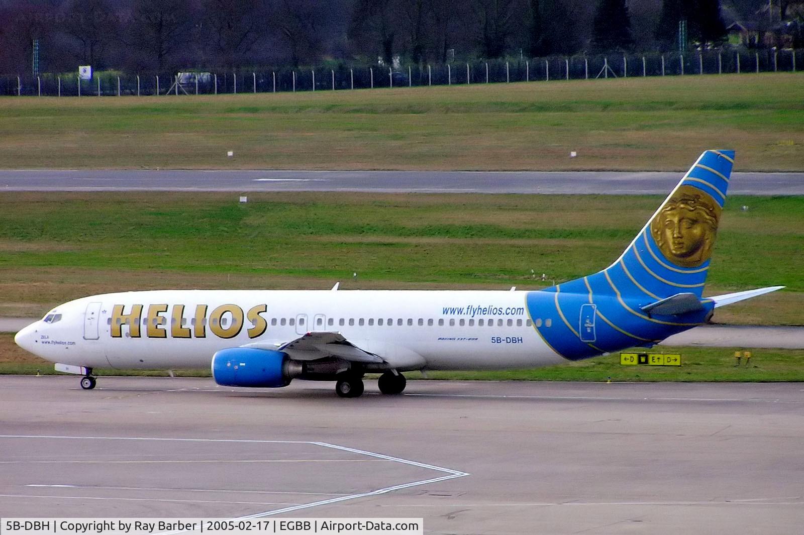 5B-DBH, 2001 Boeing 737-86N C/N 30806, Boeing 737-86N [30806] (Helios Airways) Birmingham Int'l~G 17/02/2005