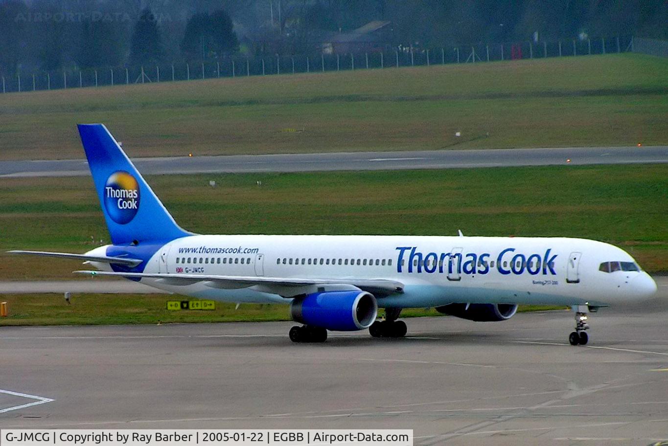 G-JMCG, 1995 Boeing 757-2G5 C/N 26278, Boeing 757-2G5 [26278] (Thomas Cook Airlines) Birmingham Int'l~G 22/01/2005