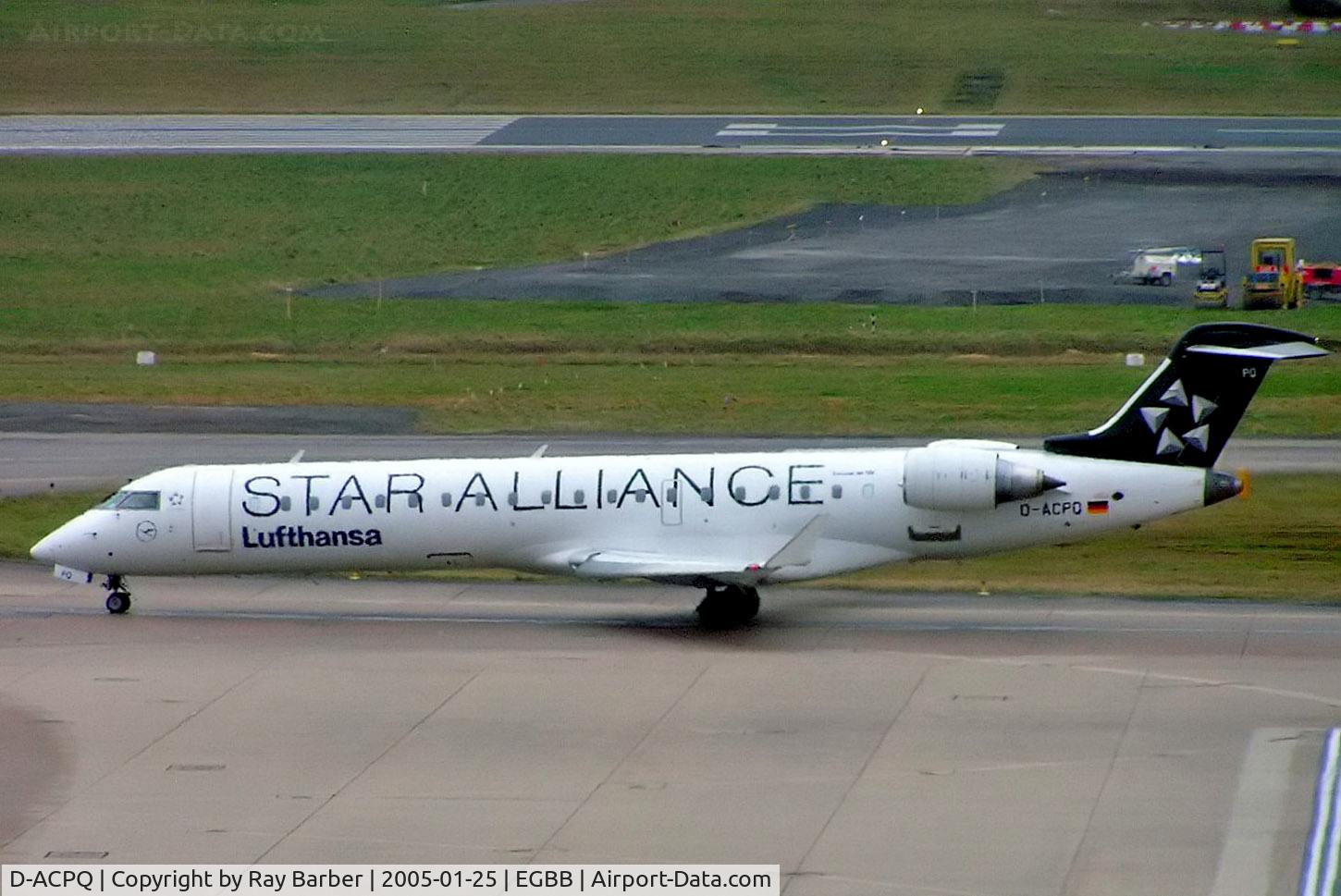 D-ACPQ, 2003 Canadair CRJ-700 (CL-600-2C10) Regional Jet C/N 10091, Canadair CRJ-700 [10091] (Lufthansa Regional) Birmingham Int'l~G 25/01/2005