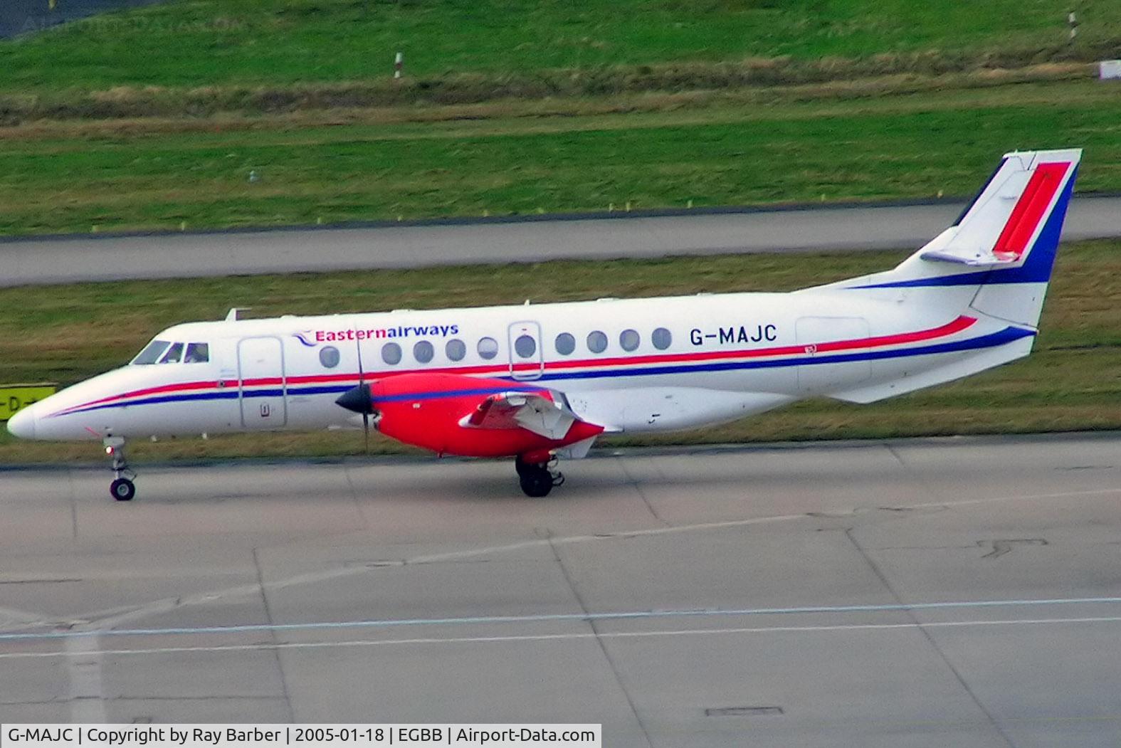 G-MAJC, 1992 British Aerospace Jetstream 41 C/N 41005, BAe Jetstream 41 [41005] (Eastern Airways) Birmingham Int'l~G 18/01/2005