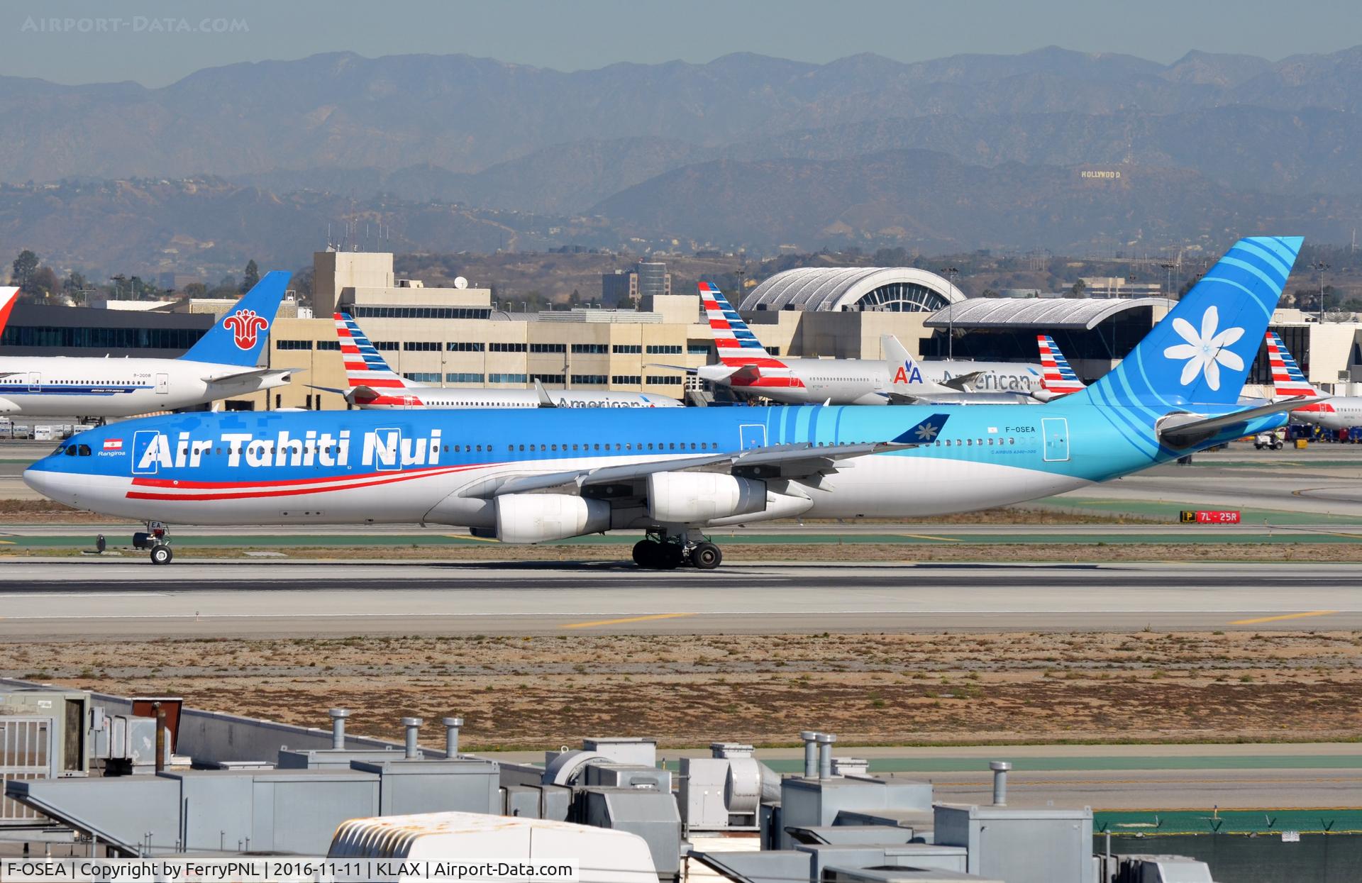 F-OSEA, 2001 Airbus A340-313 C/N 438, Arrival of Air Tahiti Nui A343