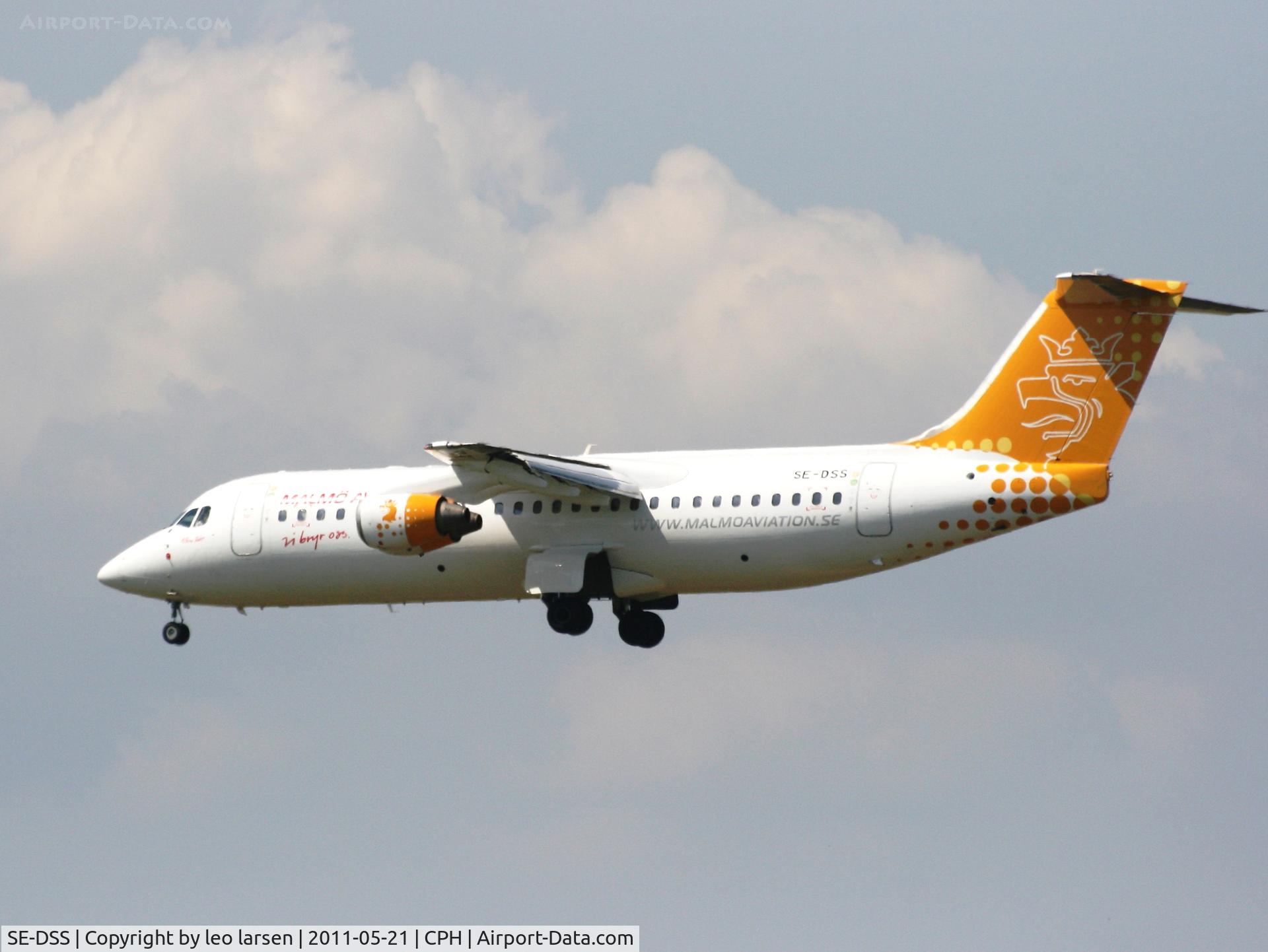 SE-DSS, 1994 British Aerospace Avro 146-RJ100 C/N E3245, Copenhagen 21.5.11