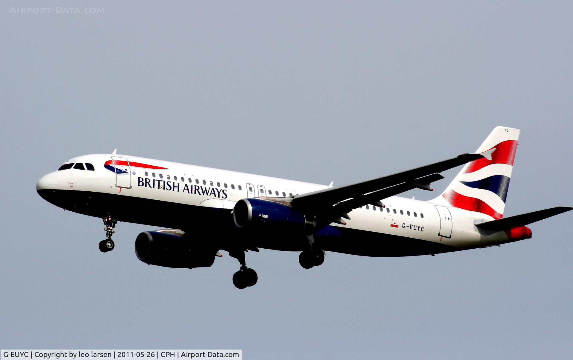 G-EUYC, 2008 Airbus A320-232 C/N 3721, Copenhagen 26.5.11