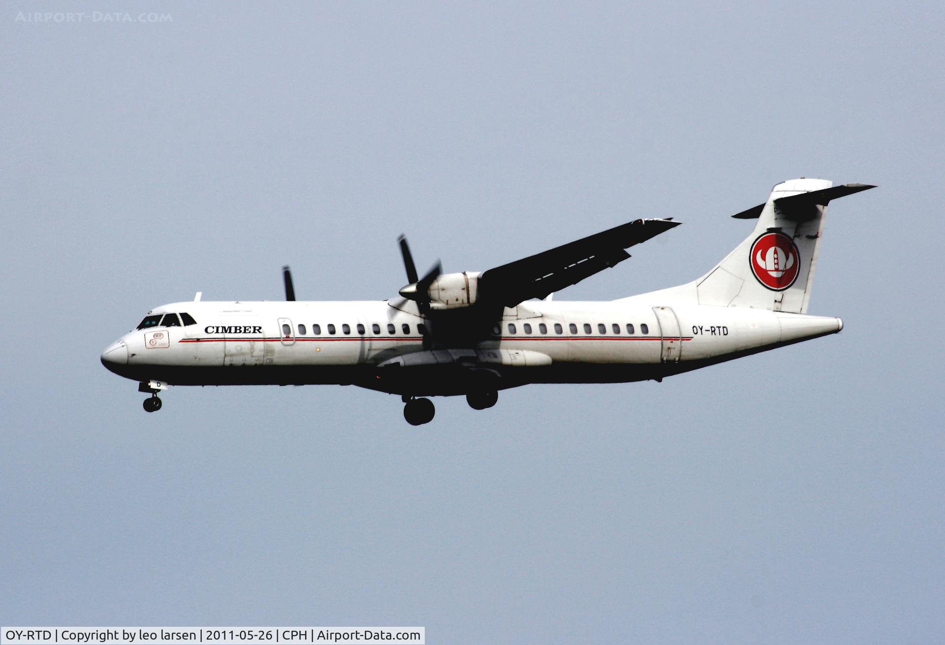 OY-RTD, 1997 ATR 72-202 C/N 509, Copenhagen 26.5.11