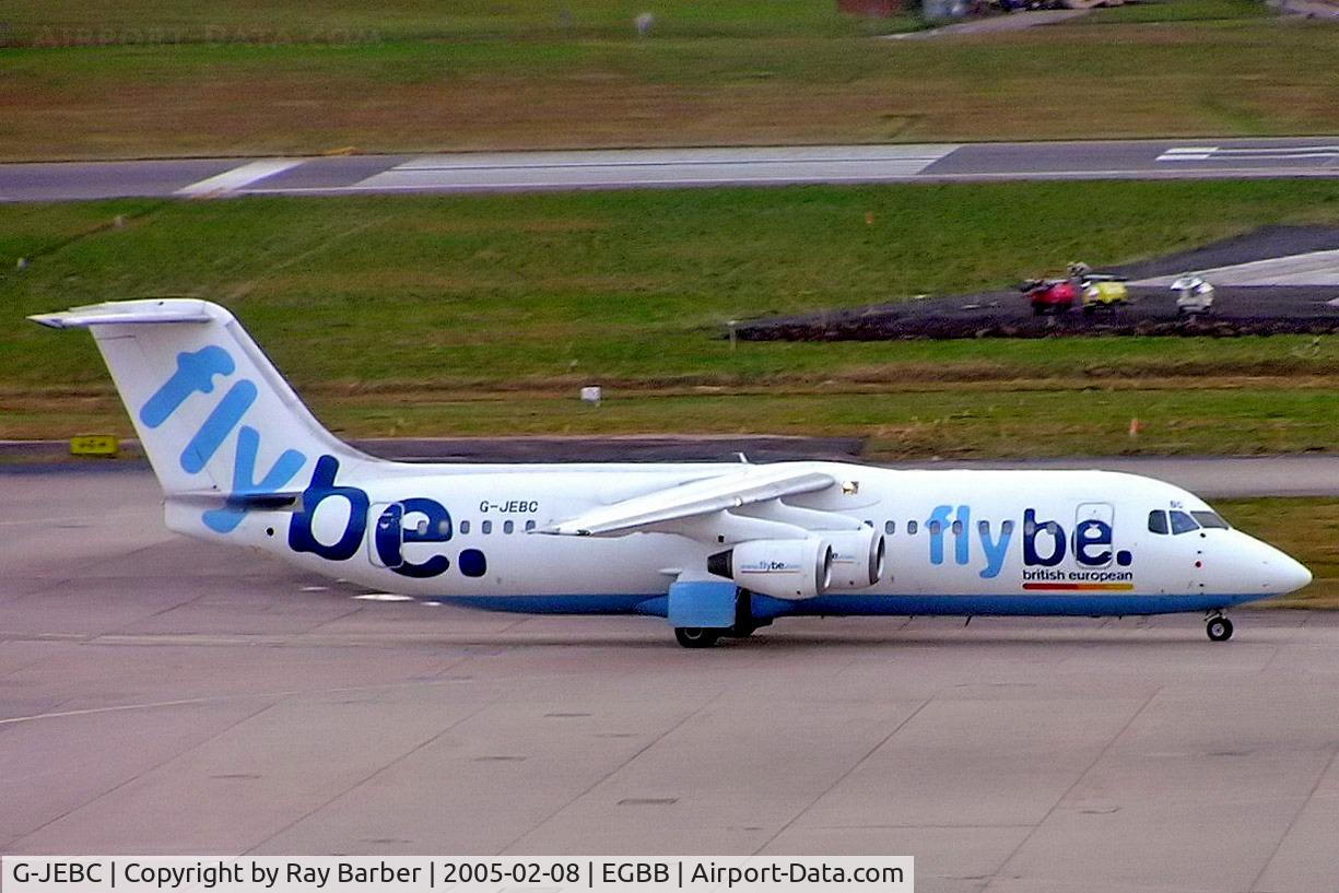 G-JEBC, 1990 British Aerospace BAe.146-300 C/N E3189, British Aerospace BAe 146-300 [E3189] (Flybe) Birmingham Int'l~G 08/02/2005