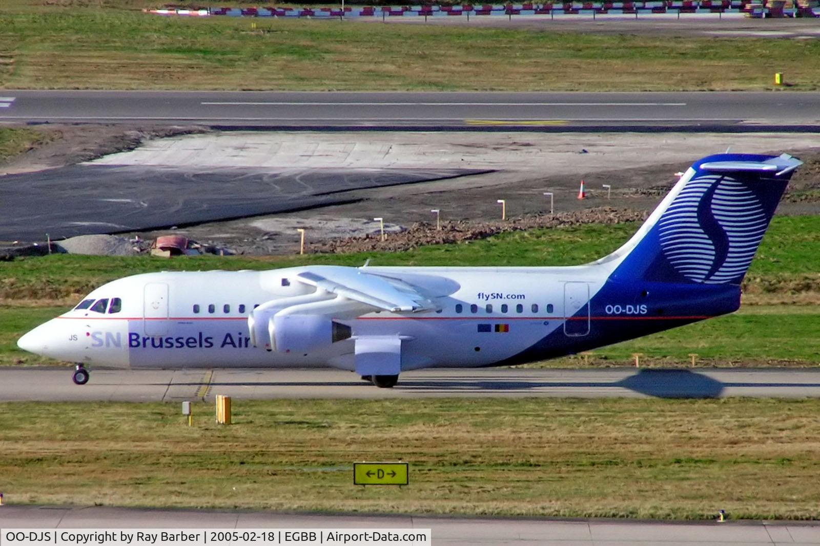 OO-DJS, 1996 British Aerospace Avro 146-RJ85 C/N E.2292, BAe 146-RJ85 [E2292] (SN Brussels Airlines) Birmingham Int'l~G 18/02/2005