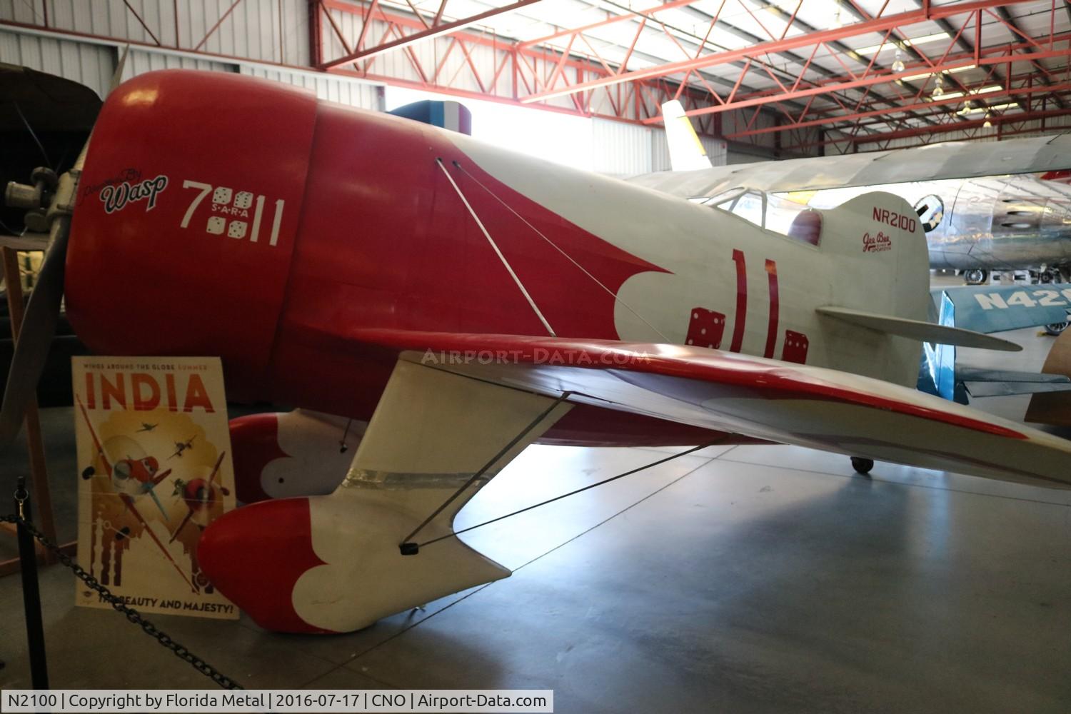 N2100, 1932 Granville Brothers Gee Bee Sportster D C/N R-1, Sportster D