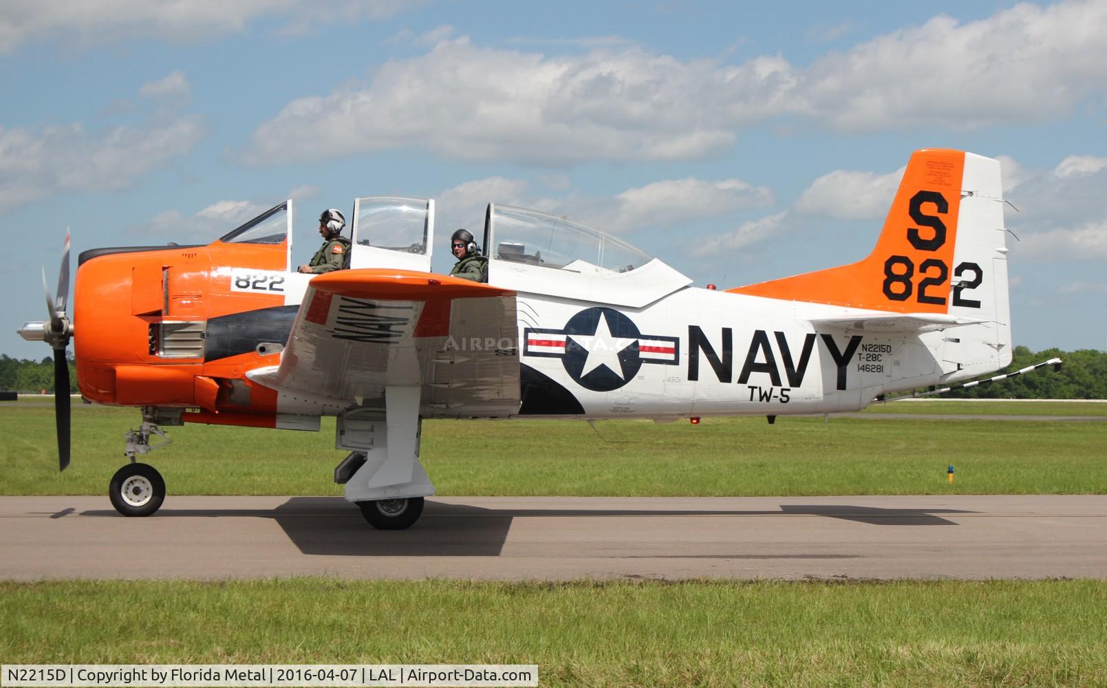 N2215D, 1957 North American T-28C Trojan C/N 252-44 (146281), T-28C
