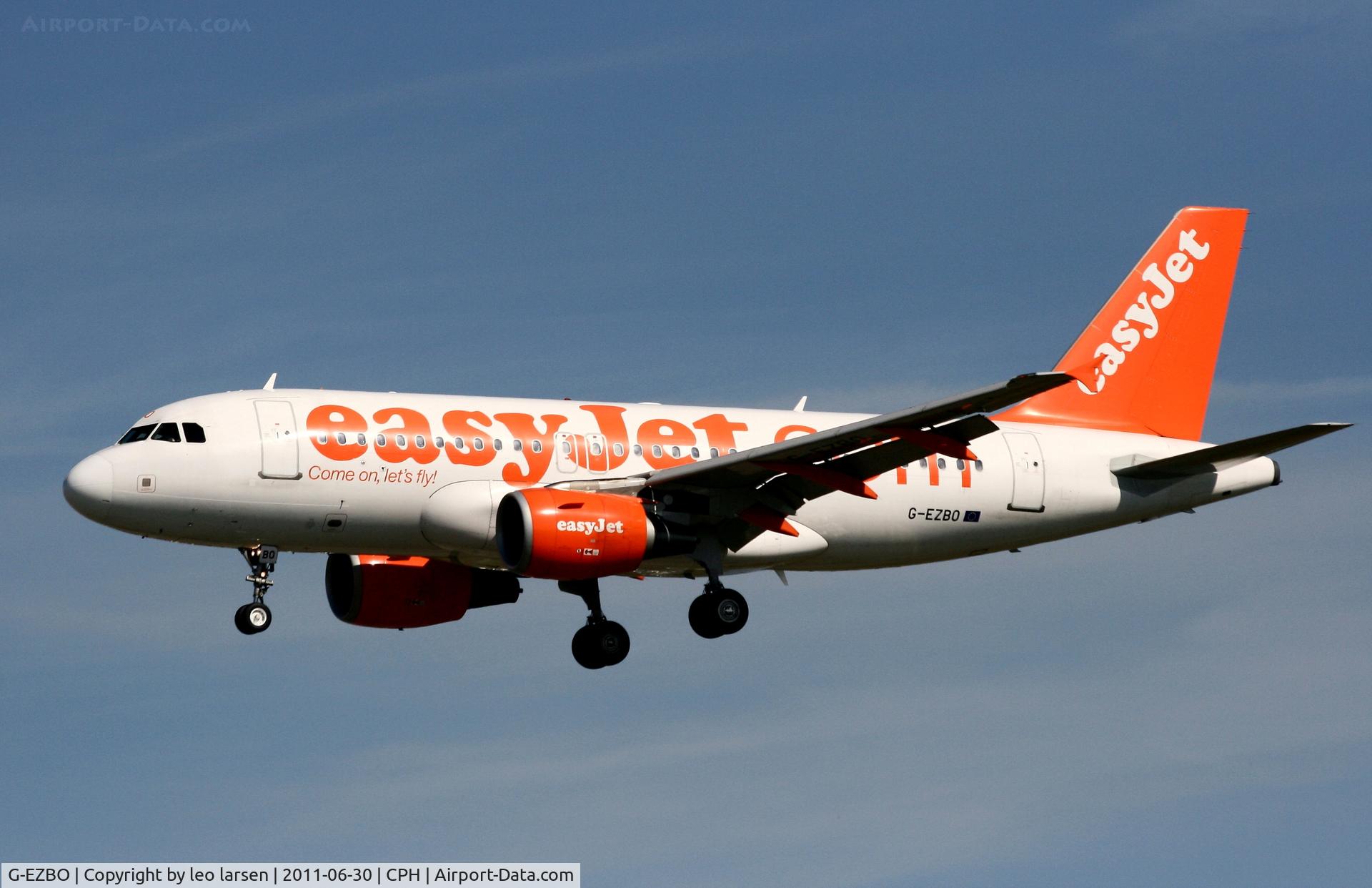 G-EZBO, 2007 Airbus A319-111 C/N 3082, Copenhagen 30.6.11