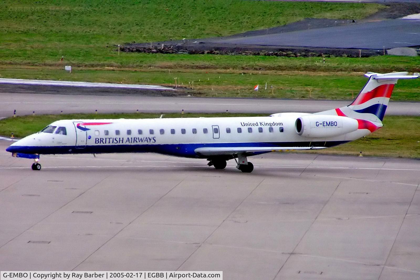 G-EMBO, 2000 Embraer EMB-145EU (ERJ-145EU) C/N 145219, Embraer ERJ-145EU [145219] (British Airways CitiExpress) Birmingham Int'l~G 17/02/2005