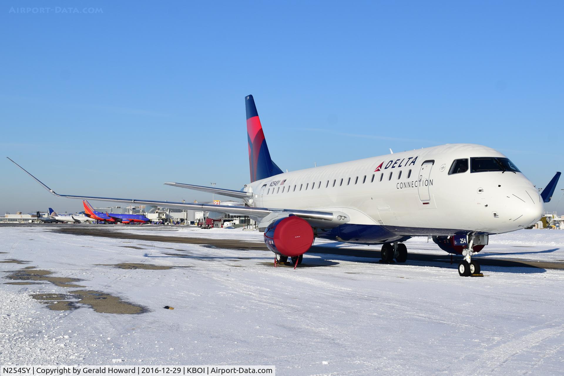N254SY, 2016 Embraer 175LR (ERJ-170-200LR) C/N 17000621, Parked on remote spot 4.