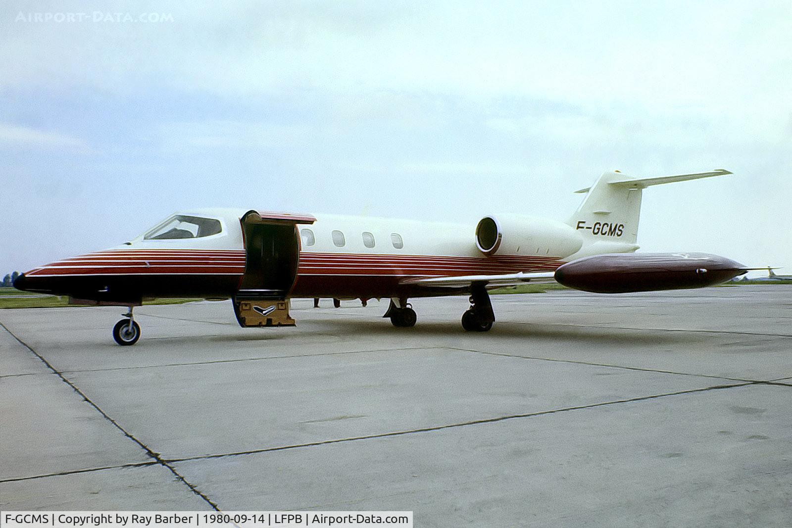 F-GCMS, 1979 Gates Learjet 35A C/N 257, Learjet 35A [35A-257] Paris-Le Bourget~F 14/09/1980. From a slide.