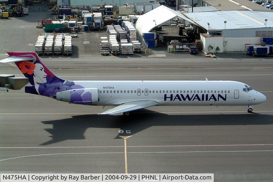 N475HA, 2001 Boeing 717-200 C/N 55121, Boeing 717-22A [55121] (Hawaiian Airlines) Honolulu-Int'l~N 29/09/2004