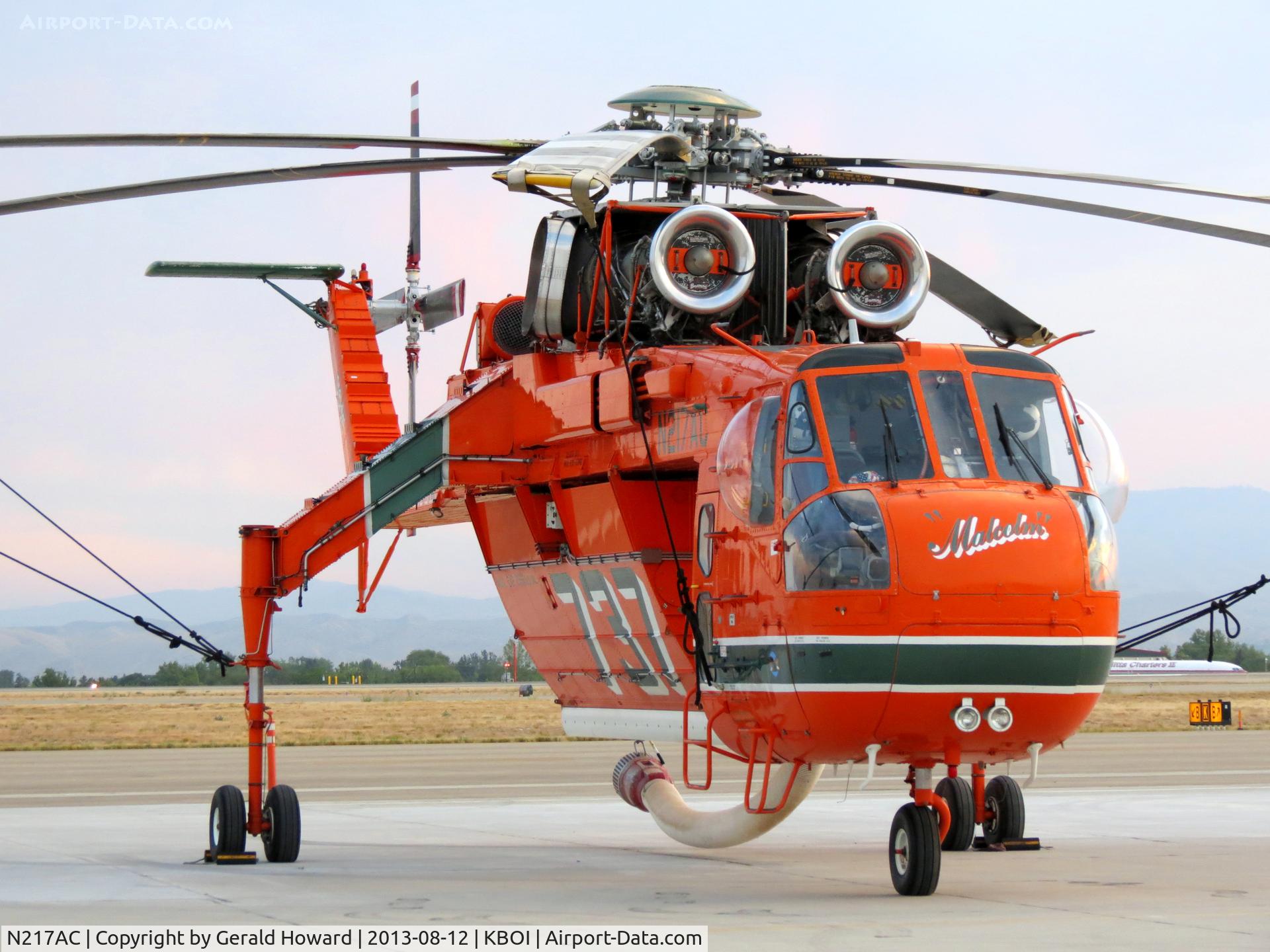 N217AC, 1968 Sikorsky CH-54A Tarhe C/N 64064, Parked at Western Aircraft ramp.