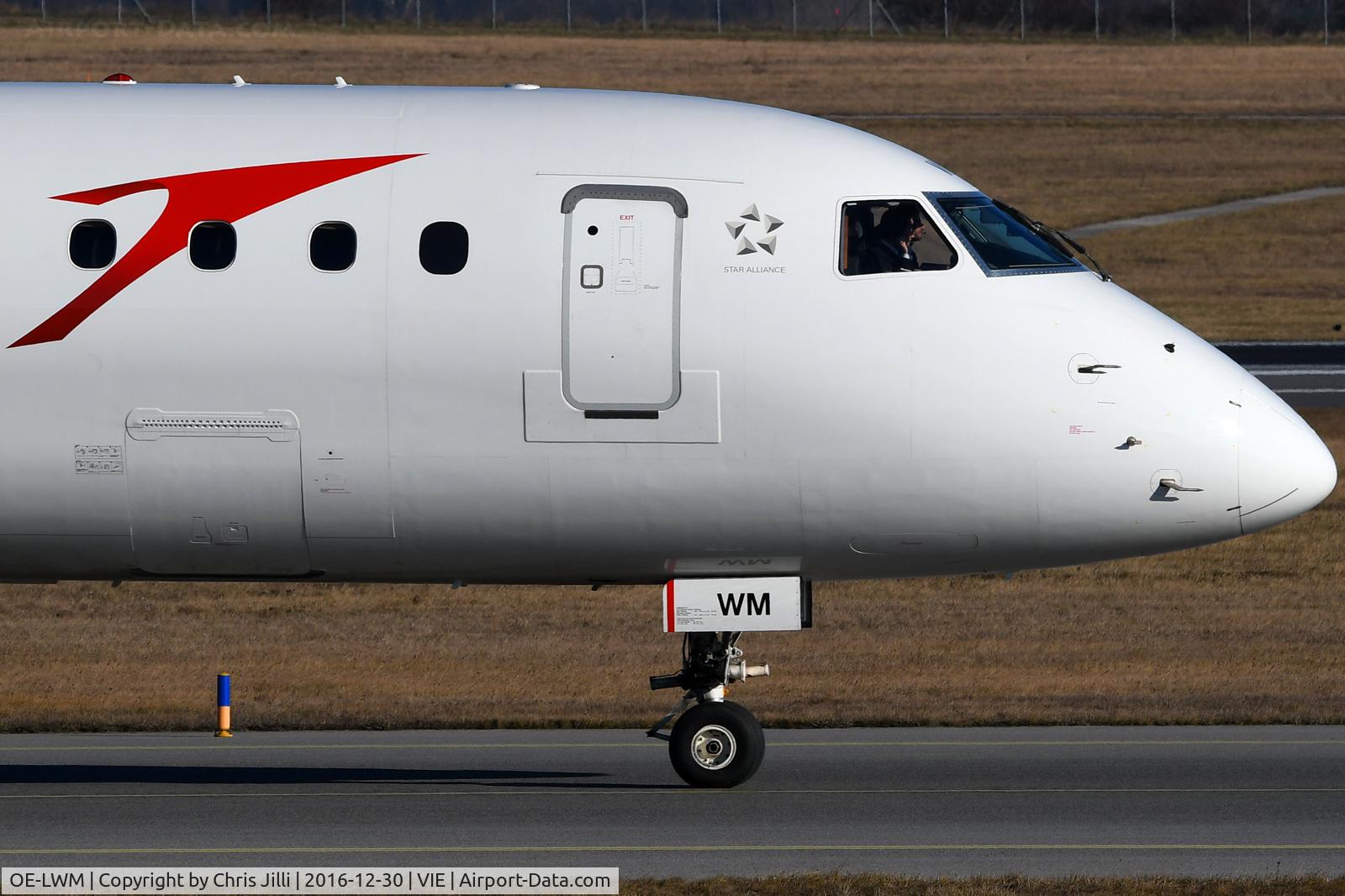 OE-LWM, 2012 Embraer 195LR (ERJ-190-200LR) C/N 19000542, Austrian Airlines
