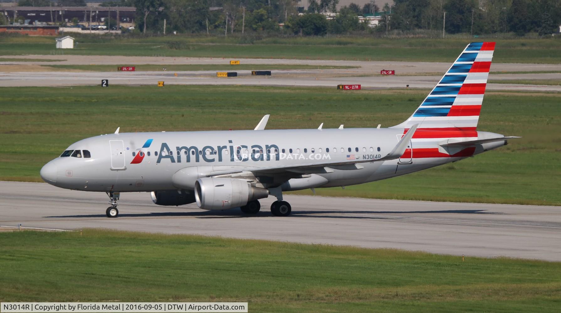 N3014R, 2013 Airbus A319-115 C/N 5842, American