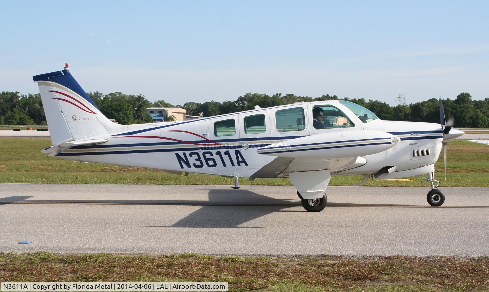 N3611A, 1979 Beech A36 Bonanza 36 C/N E-1472, Beech A36
