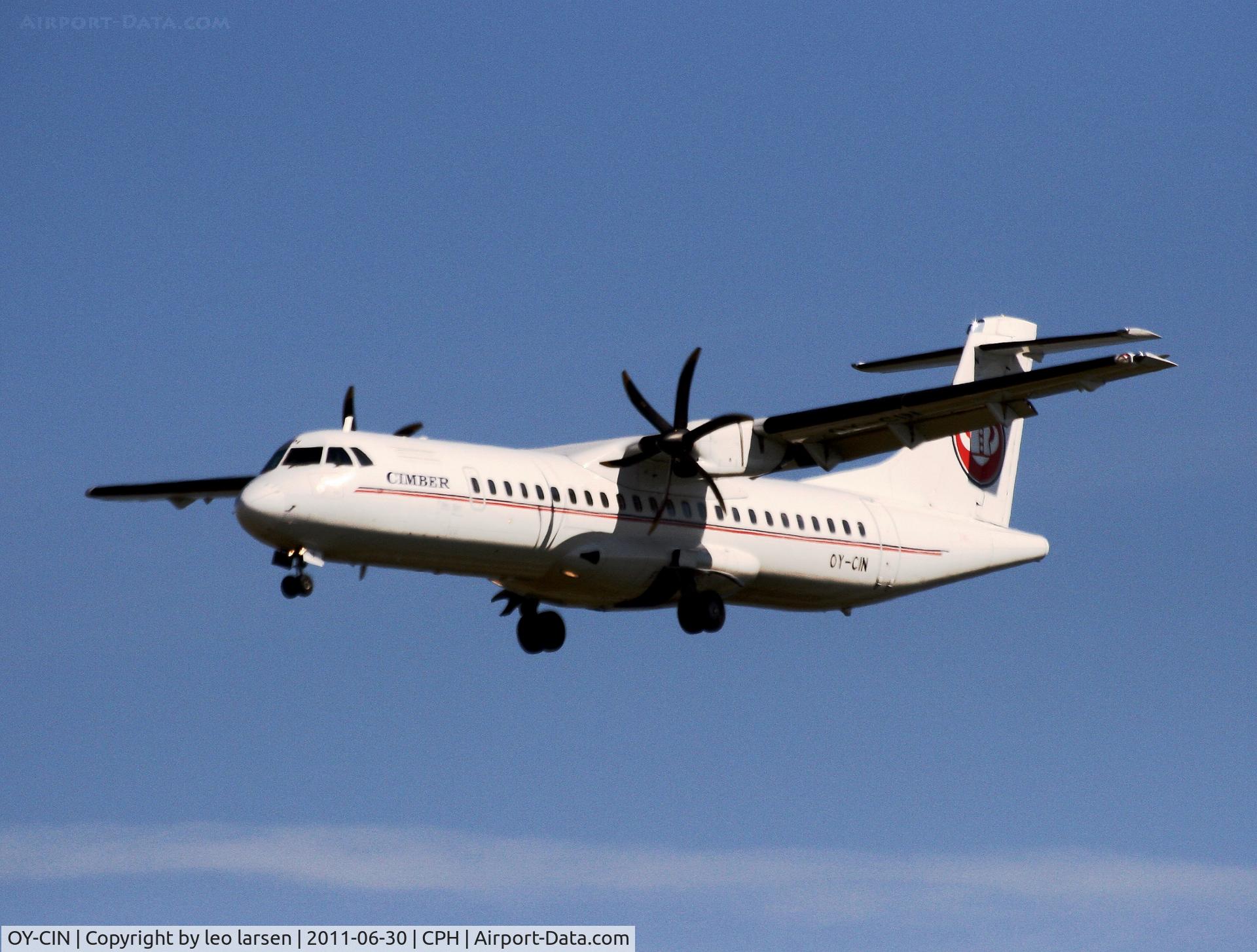 OY-CIN, 1999 ATR 72-212A C/N 568, Copenhagen 30.6.11