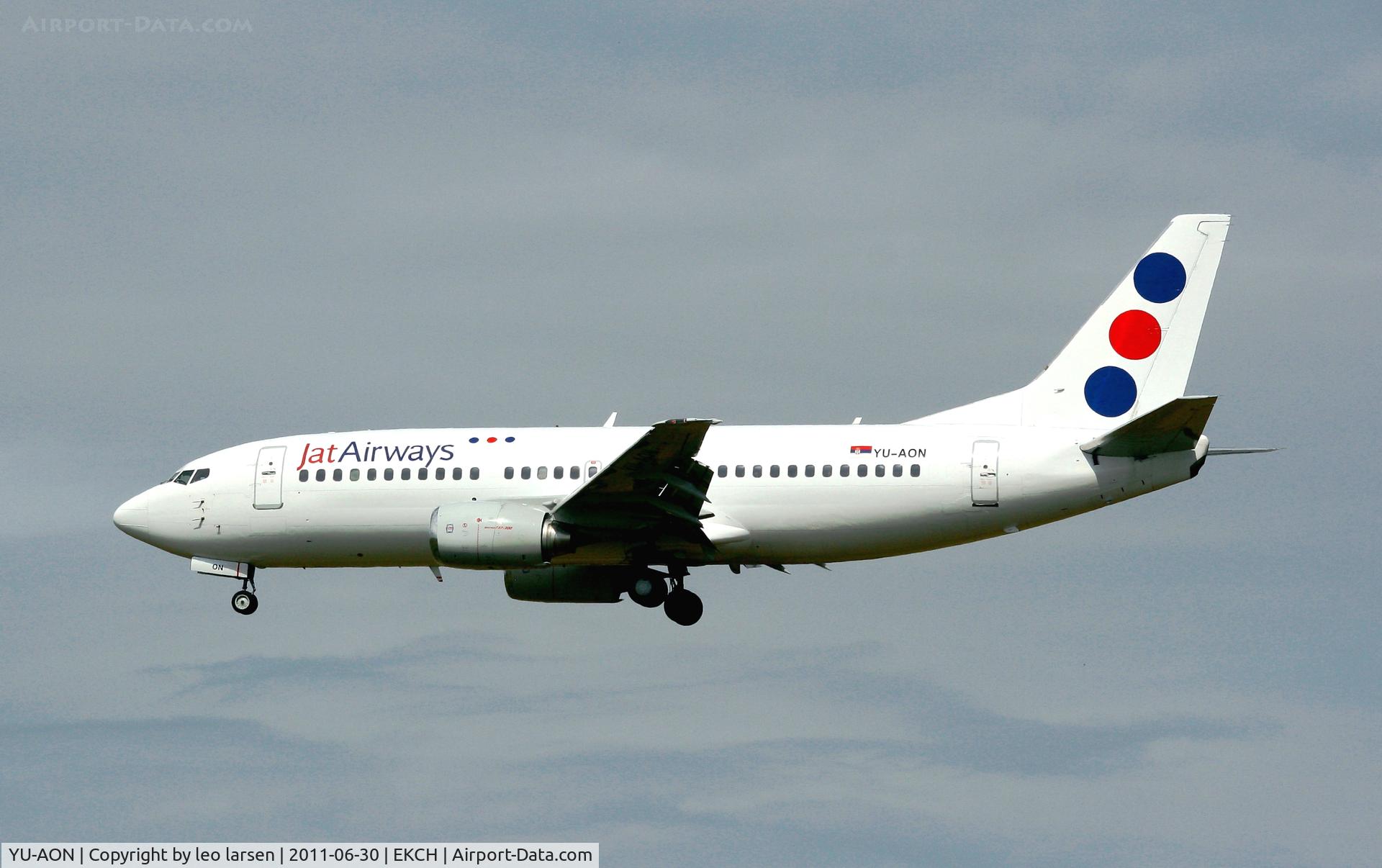 YU-AON, 1987 Boeing 737-3Q4 C/N 24208/1490, Copenhagen 30.6.11