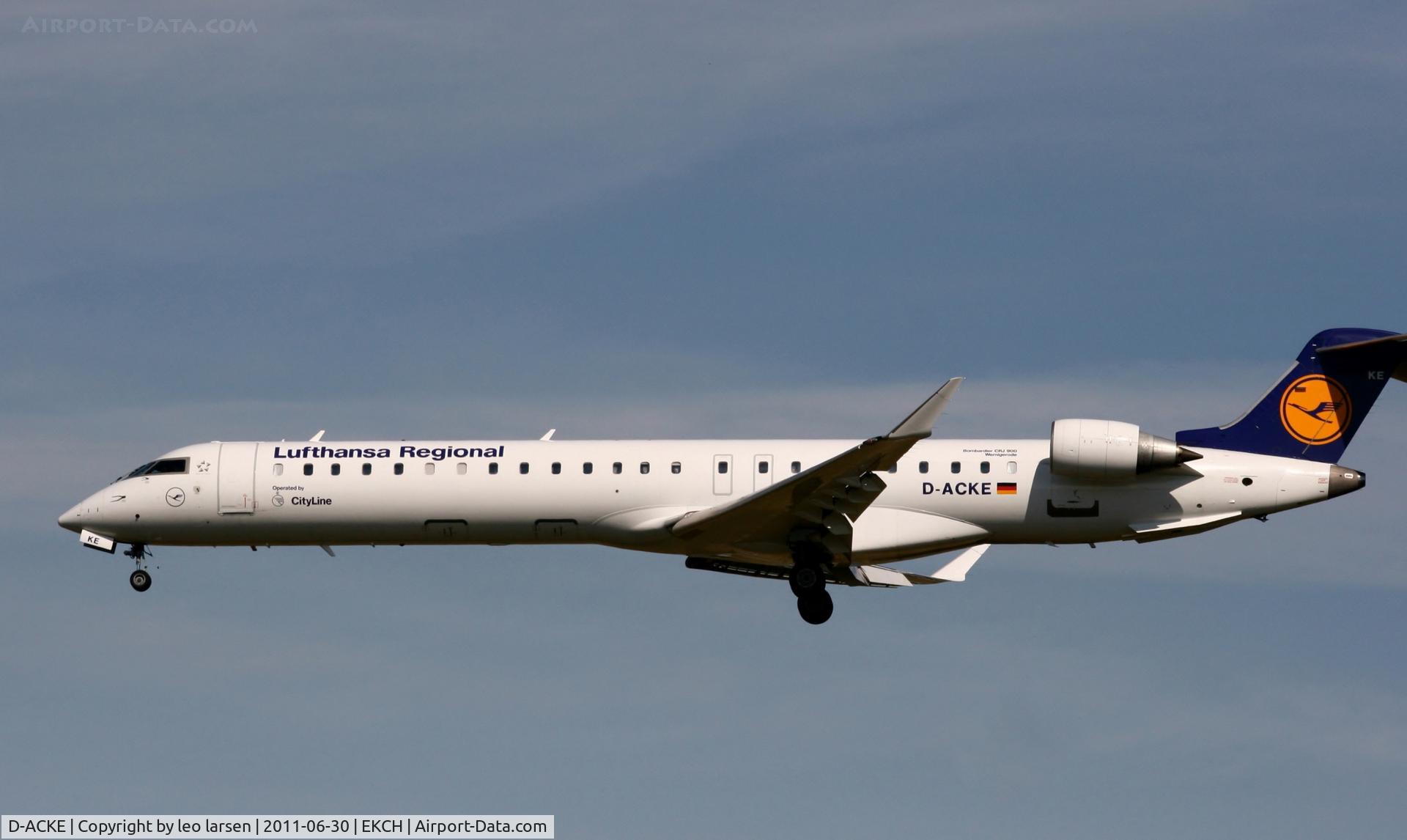 D-ACKE, 2006 Bombardier CRJ-900LR (CL-600-2D24) C/N 15081, Copenhagen 30.6.11
