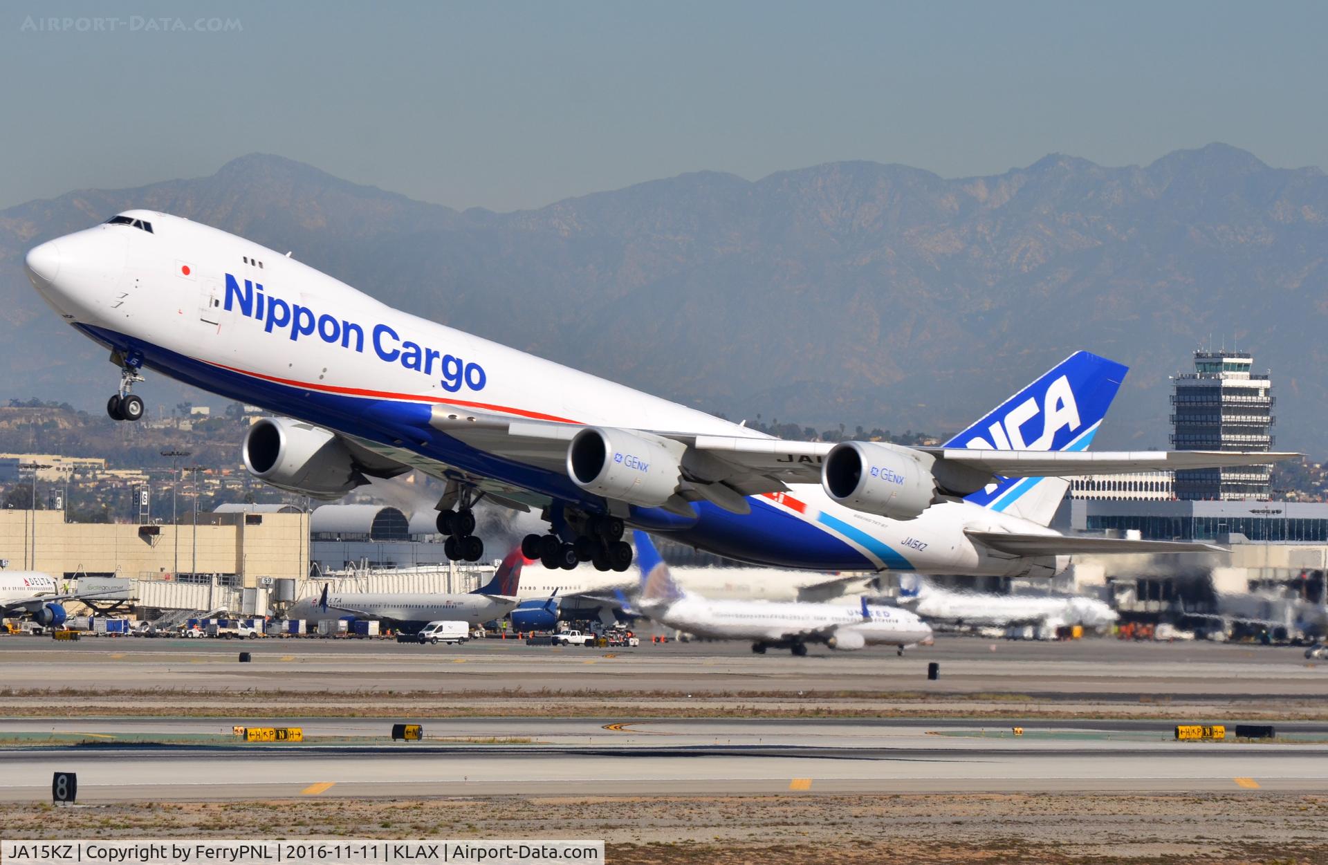 JA15KZ, 2013 Boeing 747-8KZF C/N 36139, Lift-off of NCA B748F