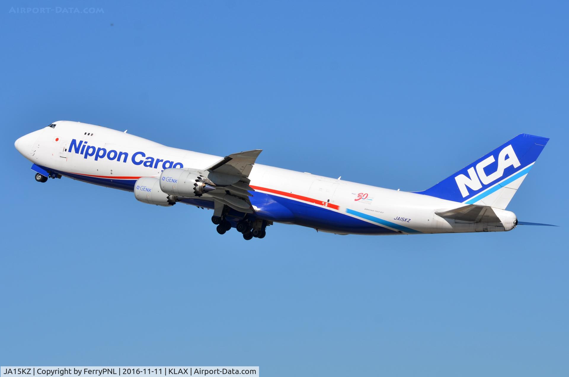 JA15KZ, 2013 Boeing 747-8KZF C/N 36139, Nippon Cargo B748F climbing out