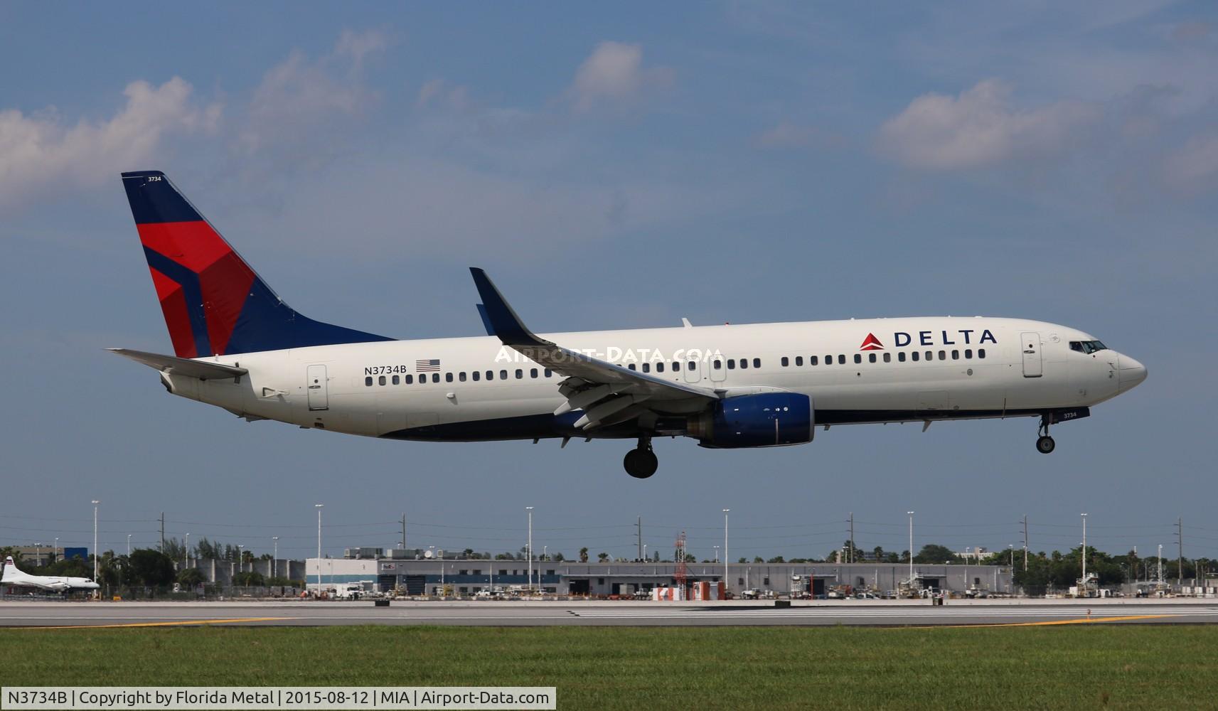 N3734B, 2000 Boeing 737-832 C/N 30776, Delta