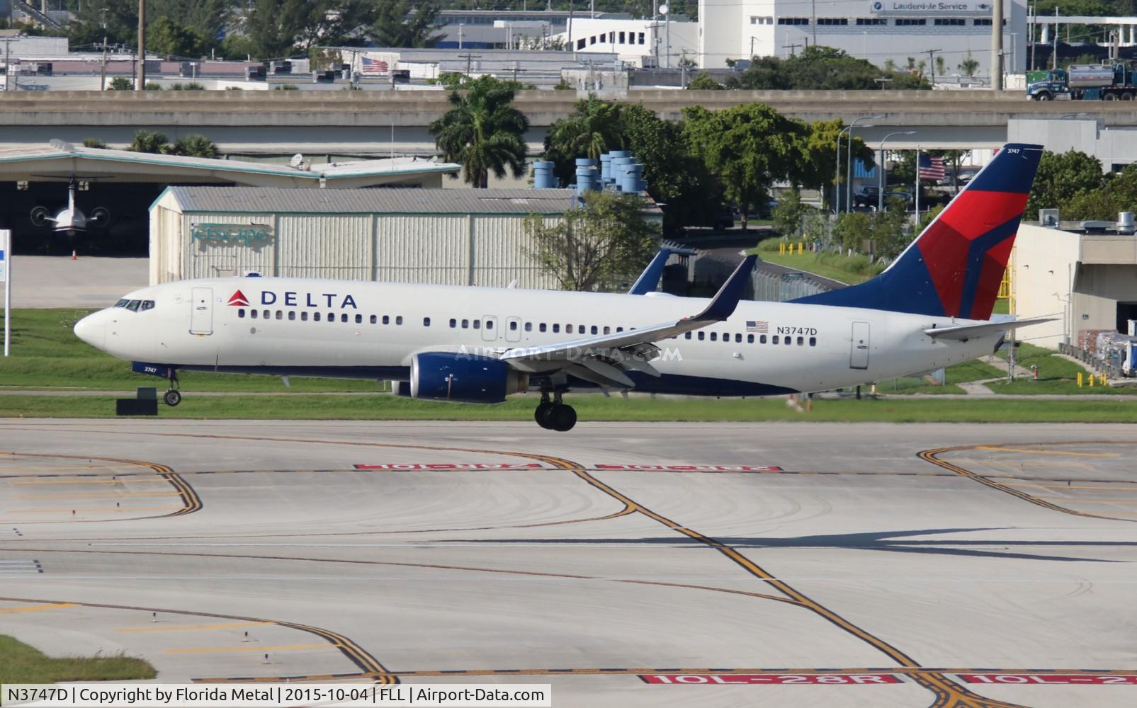 N3747D, 2001 Boeing 737-832 C/N 32374, Delta