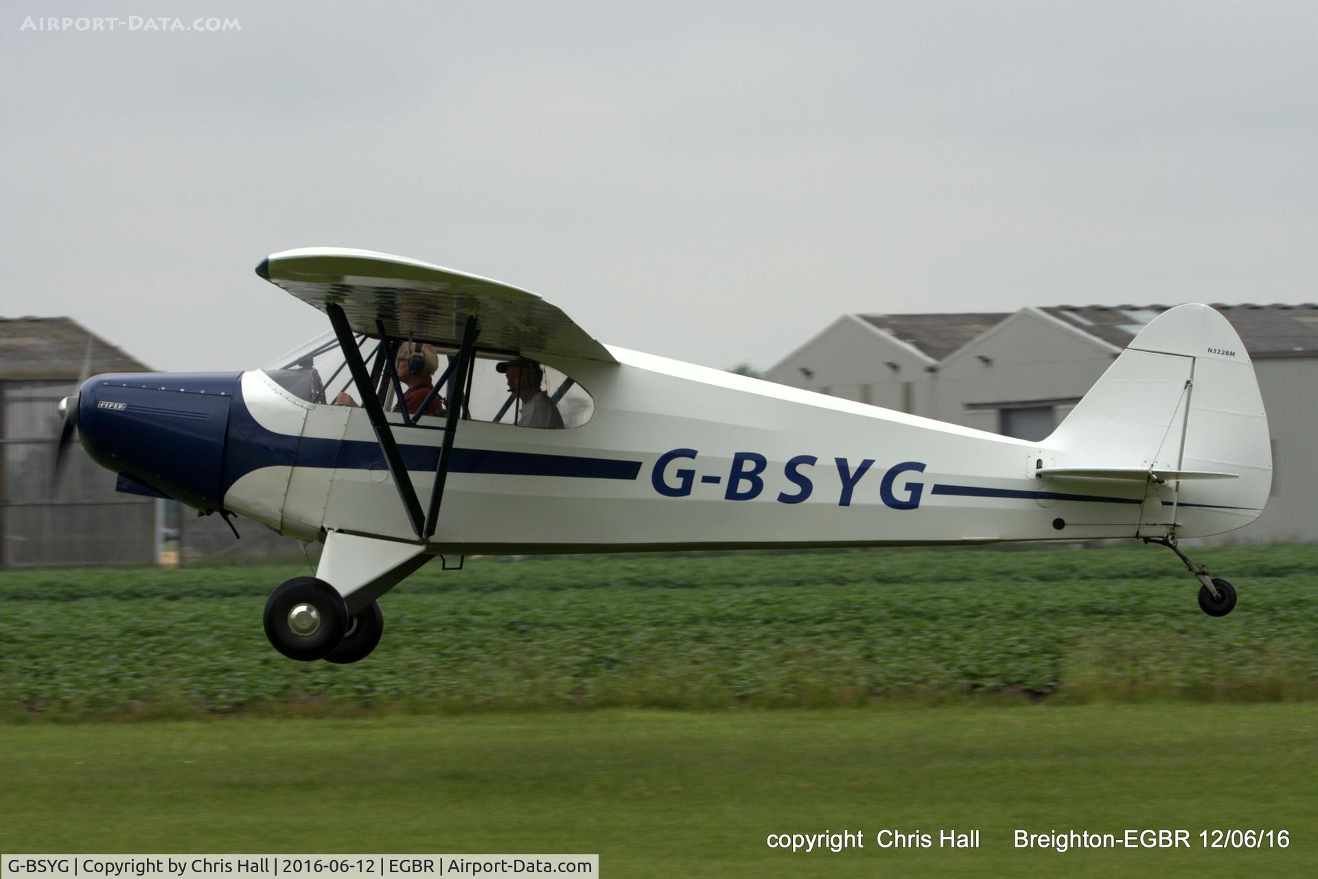 G-BSYG, 1947 Piper PA-12 Super Cruiser C/N 12-2106, at Breighton
