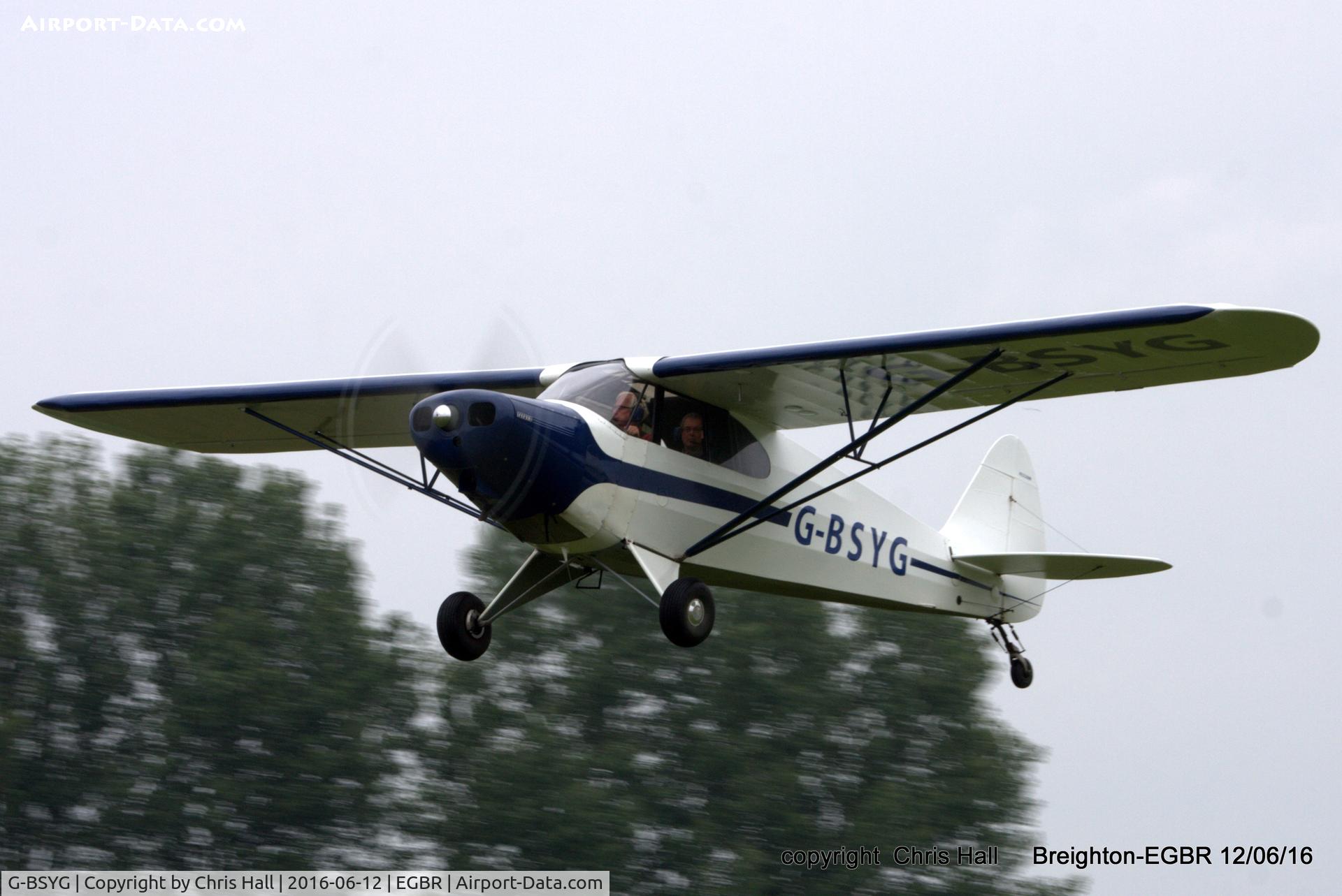 G-BSYG, 1947 Piper PA-12 Super Cruiser C/N 12-2106, at Breighton