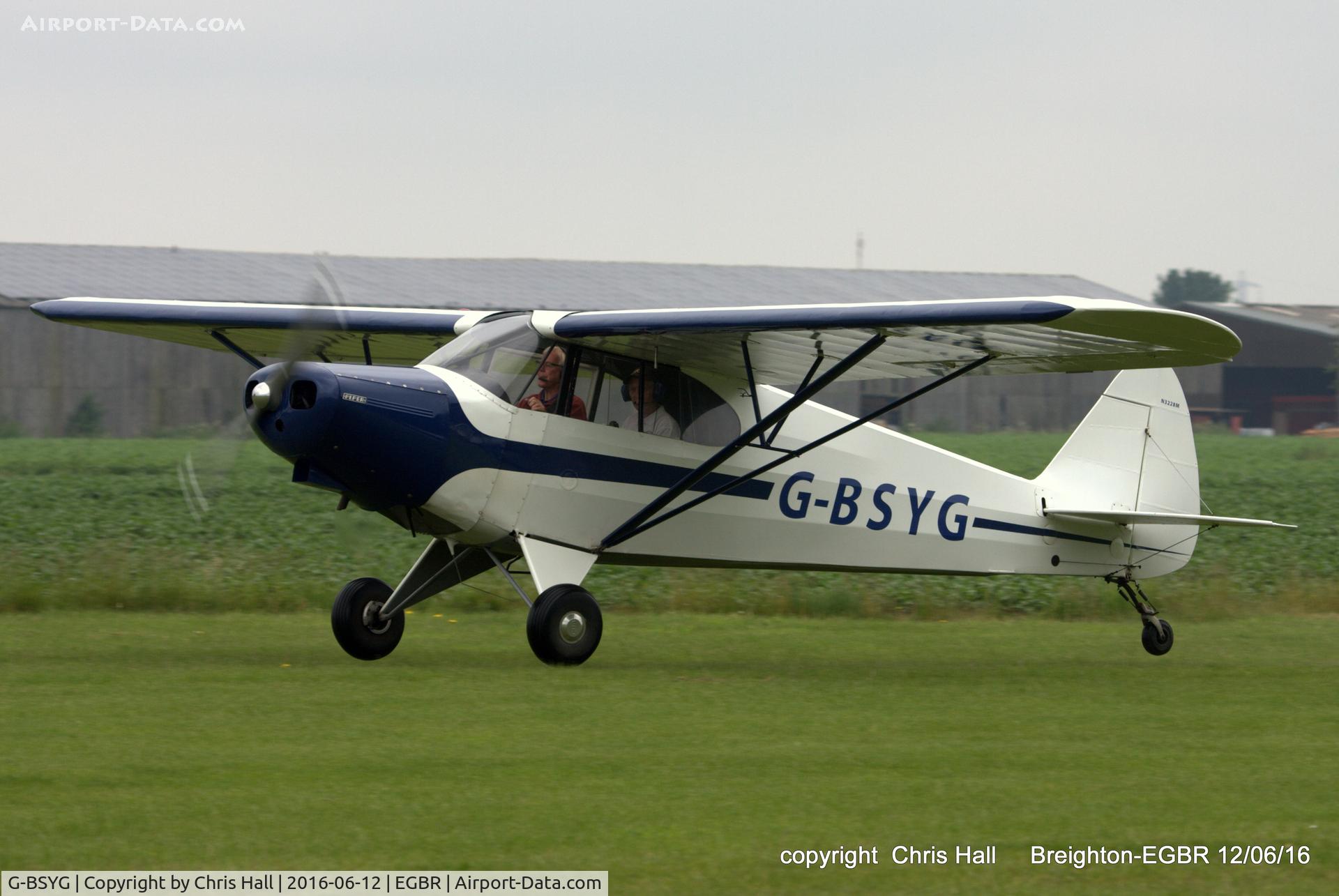 G-BSYG, 1947 Piper PA-12 Super Cruiser C/N 12-2106, at Breighton