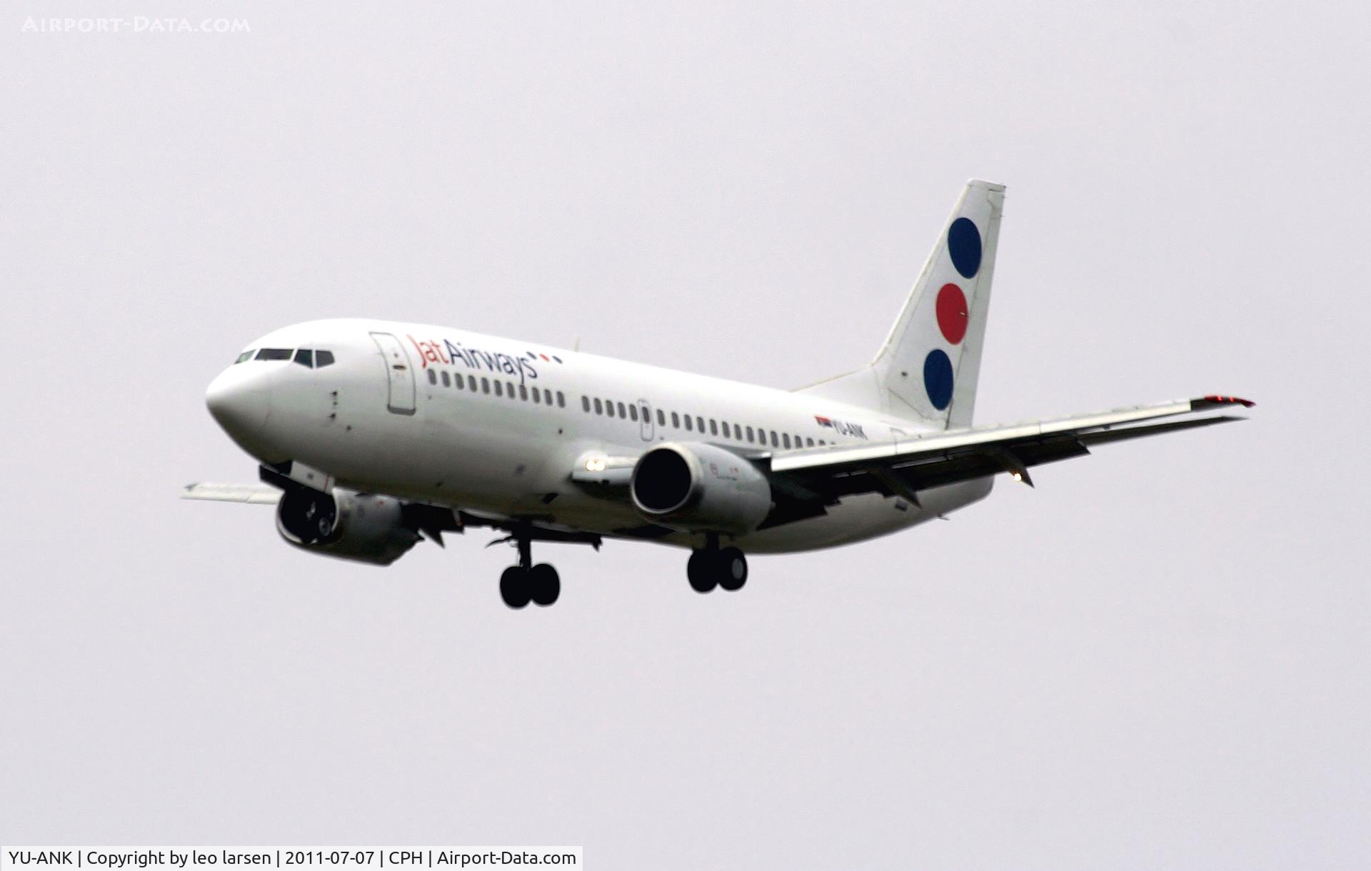 YU-ANK, 1986 Boeing 737-3H9 C/N 23715/1310, Copenhagen 7.7.11