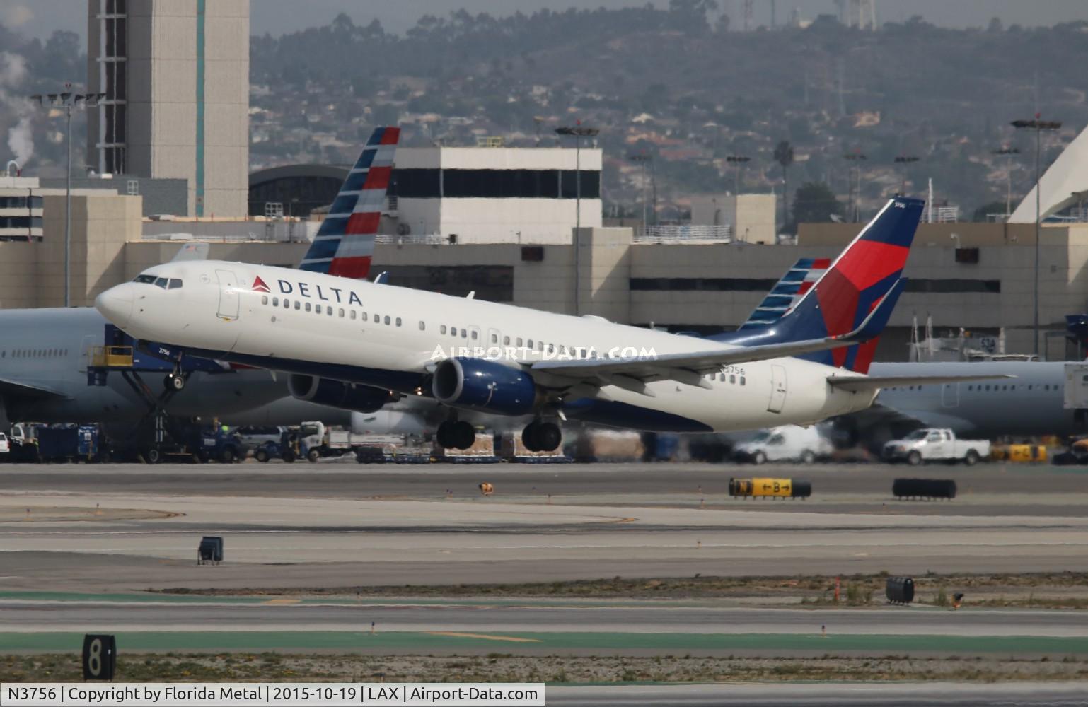 N3756, 2001 Boeing 737-832 C/N 30493, Delta