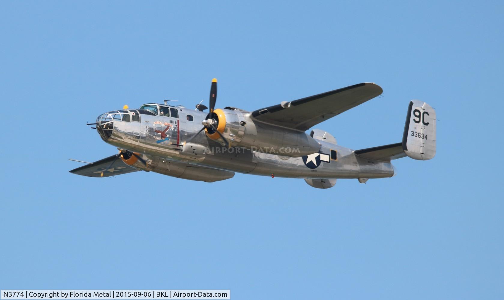 N3774, 1943 North American B-25D Mitchell C/N 100-23960, Yankee Warrior