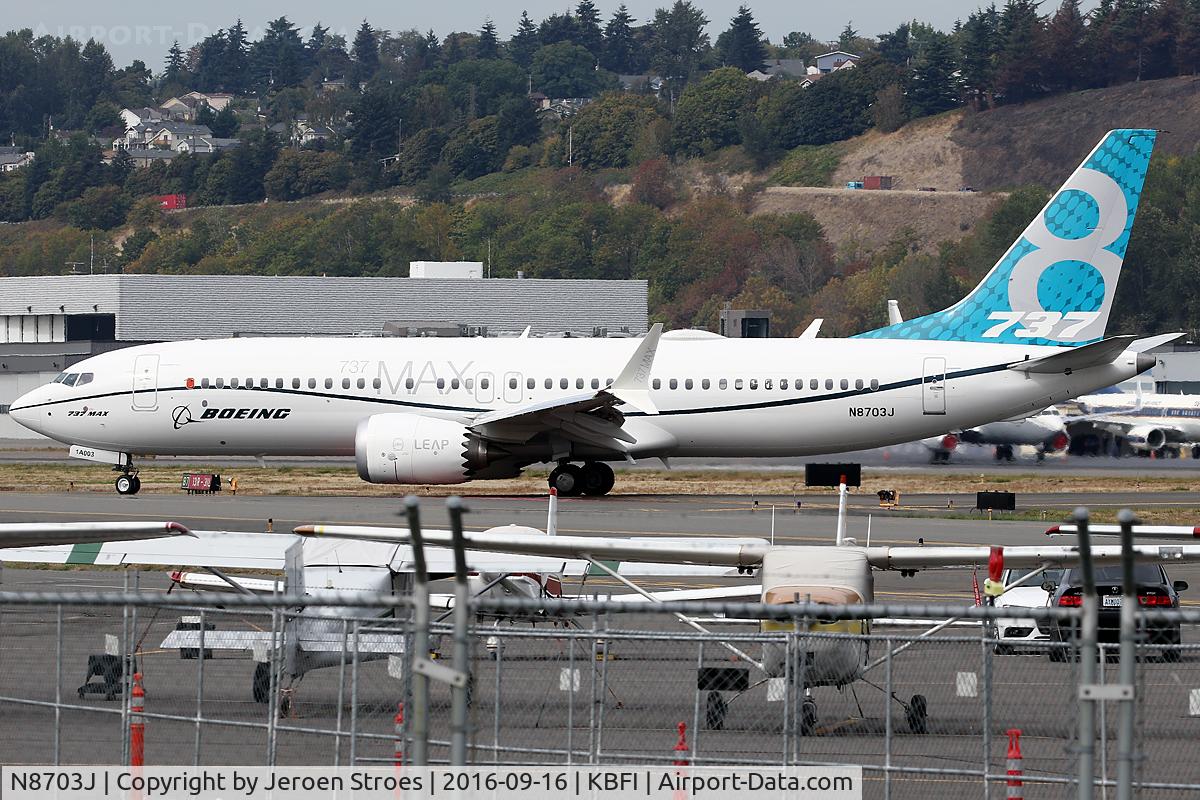 N8703J, 2016 Boeing 737-8 MAX C/N 42556, k b f i