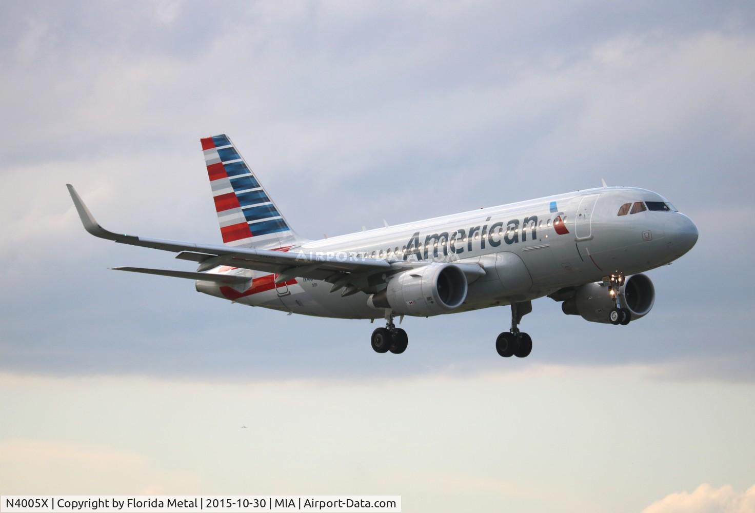 N4005X, 2013 Airbus A319-115 C/N 5753, American
