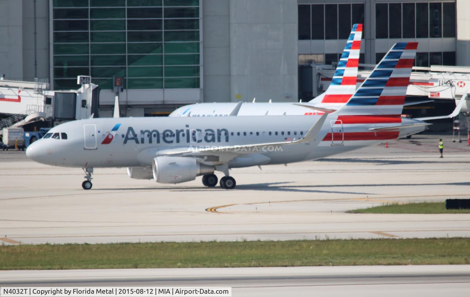 N4032T, 2015 Airbus A319-115 C/N 6644, American
