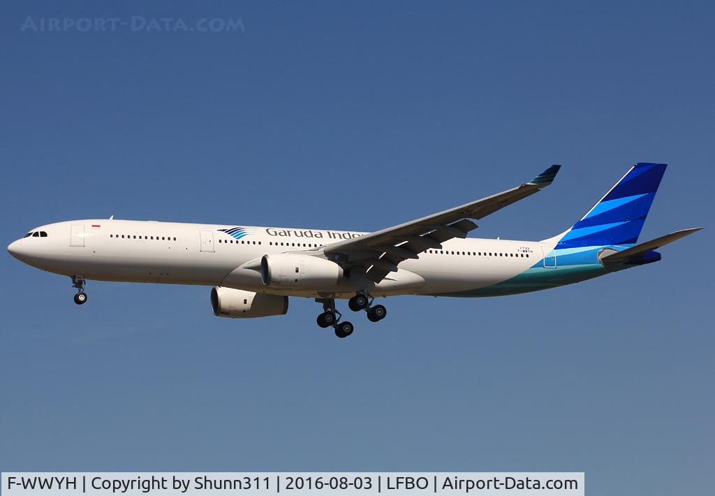 F-WWYH, 2016 Airbus A330-343 C/N 1733, C/n 1733 - To be PK-GHD