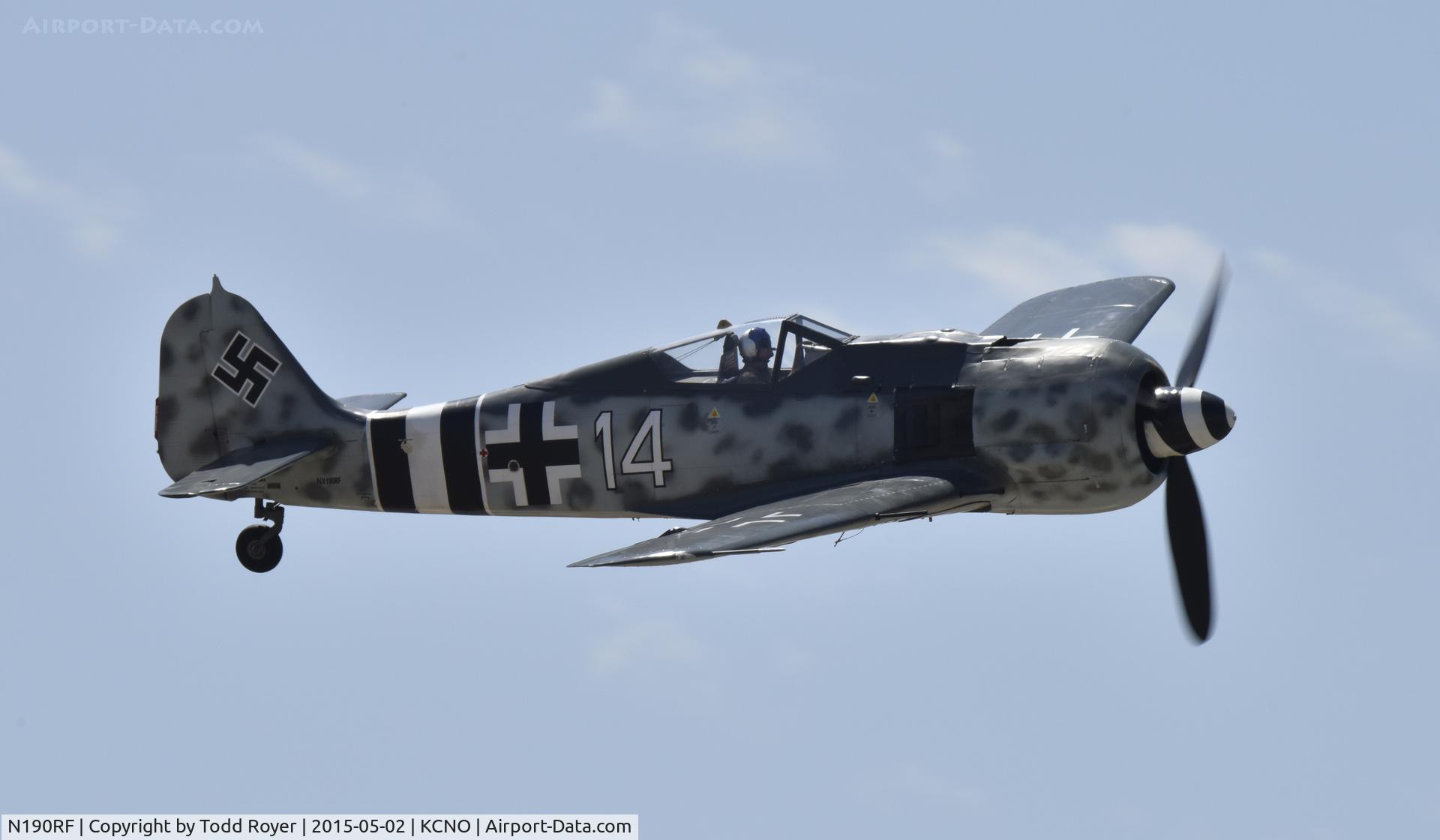 N190RF, Focke-Wulf Fw-190A-9 C/N 980 574, Flying at the Planes of Fame Airshow