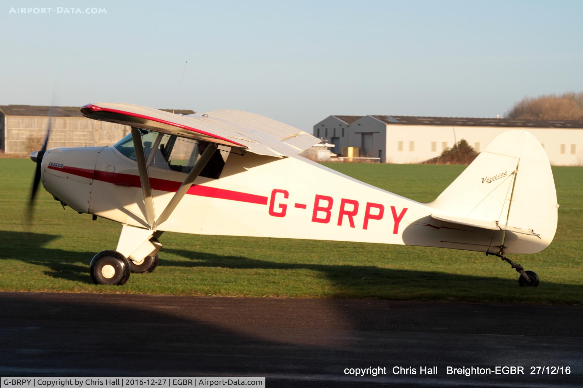 G-BRPY, 1948 Piper PA-15 Vagabond Vagabond C/N 15-141, at Breighton