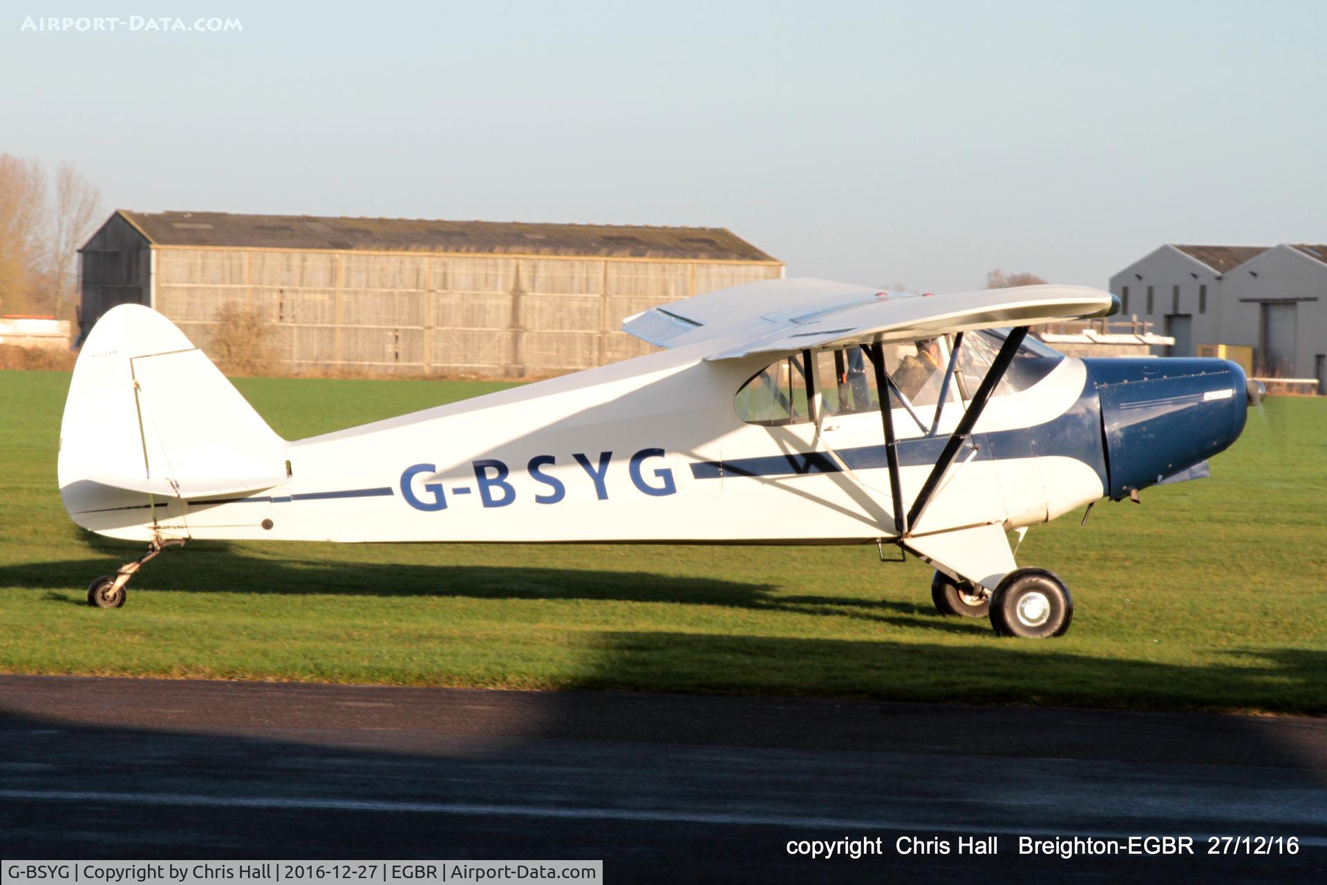 G-BSYG, 1947 Piper PA-12 Super Cruiser C/N 12-2106, at Breighton