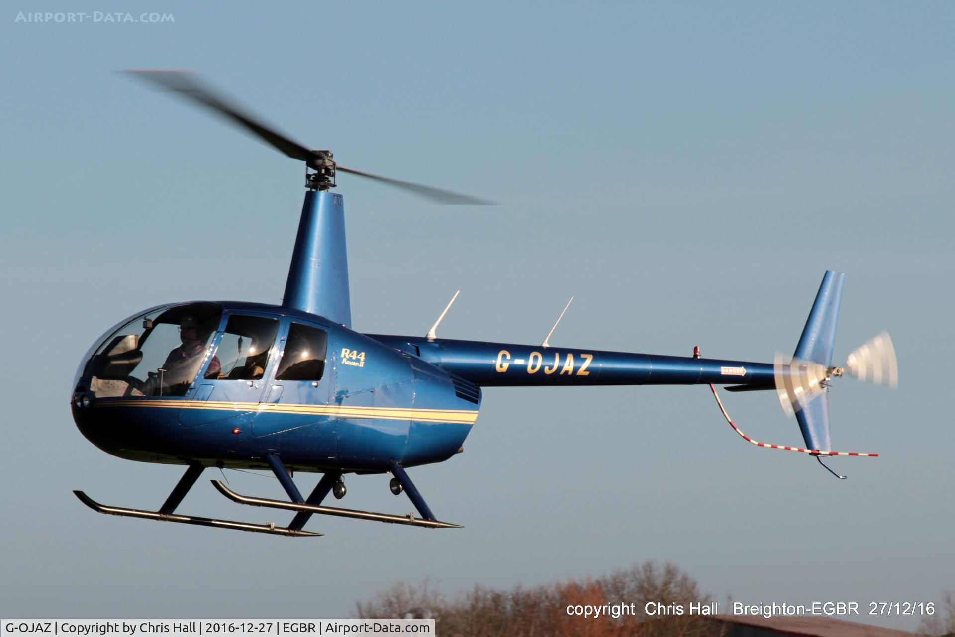 G-OJAZ, 2006 Robinson R44 Raven II C/N 11216, at Breighton