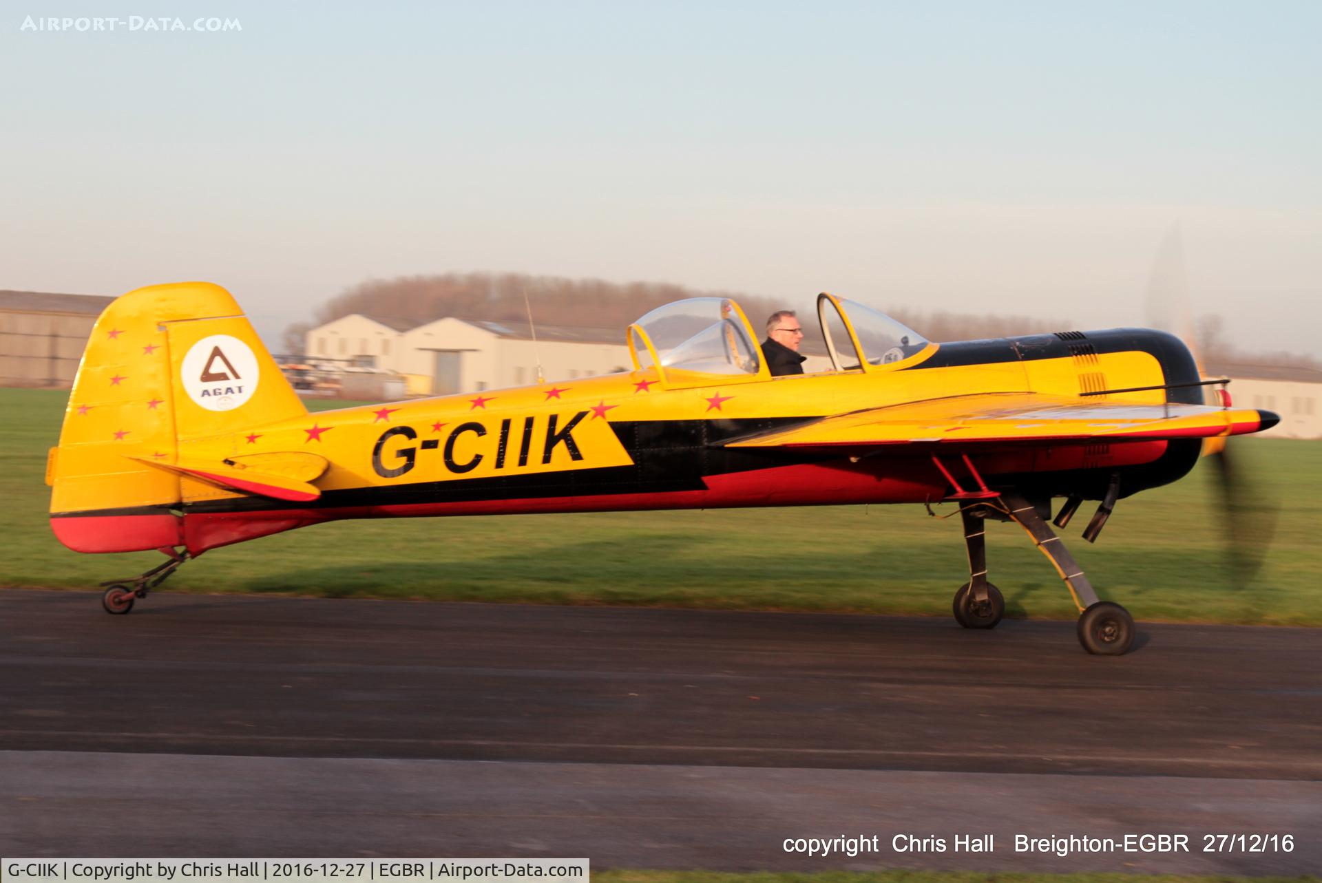 G-CIIK, 1990 Yakovlev Yak-55 C/N 900909, at Breighton