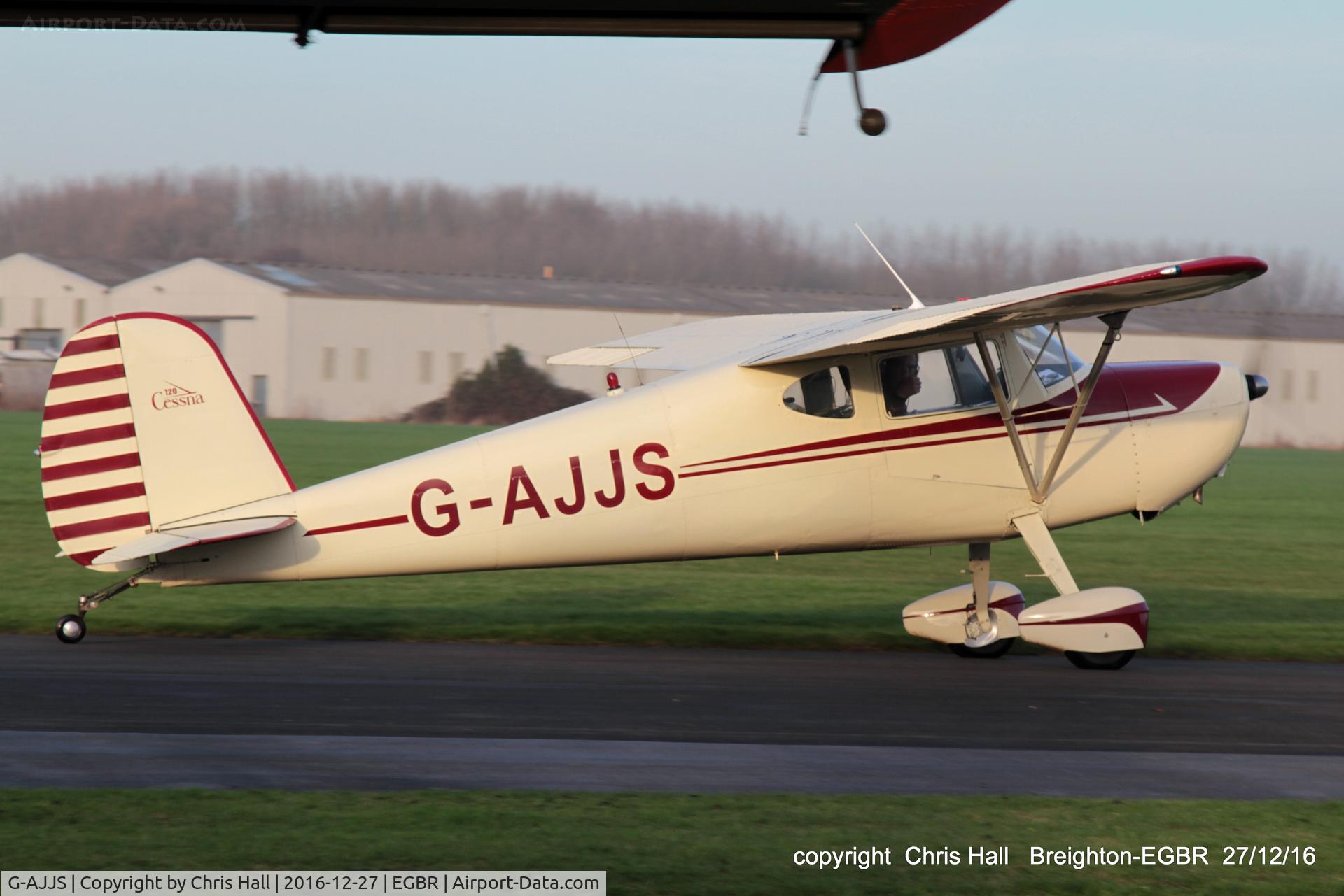 G-AJJS, 1947 Cessna 120 C/N 13047, at Breighton