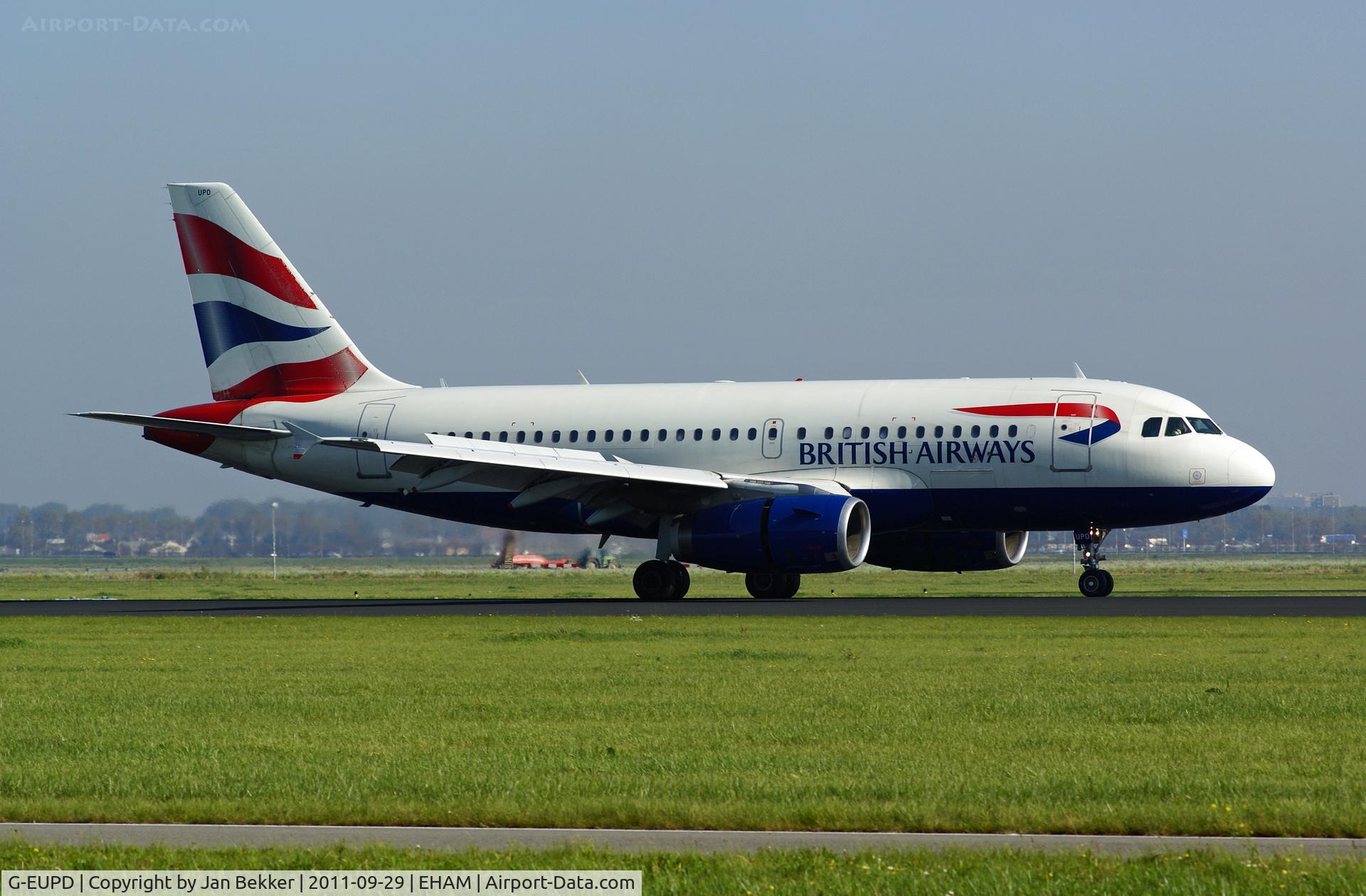 G-EUPD, 1999 Airbus A319-131 C/N 1142, Schiphol Amsterdam