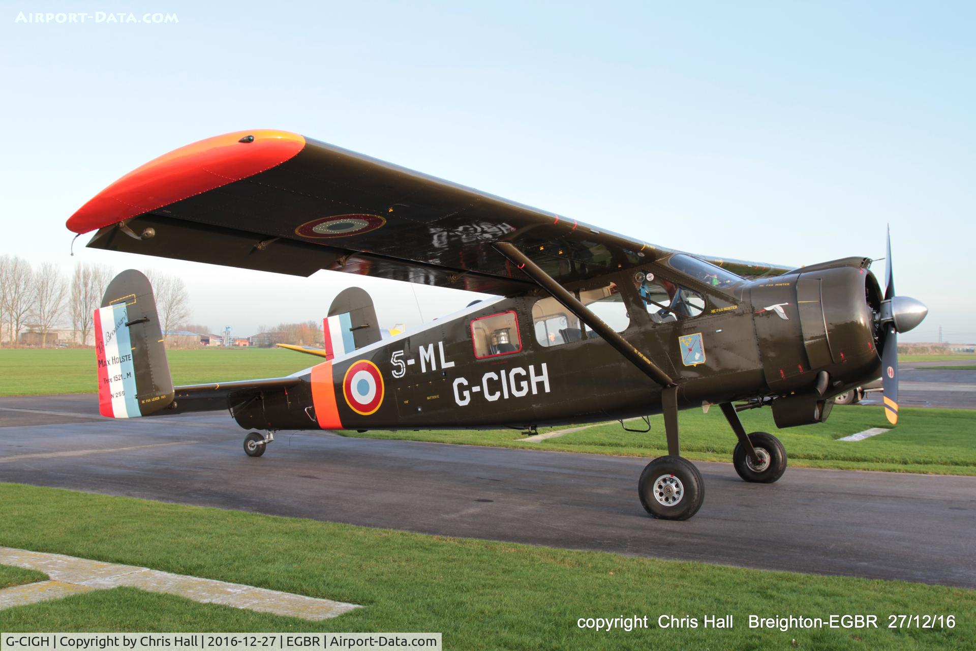 G-CIGH, 1960 Max Holste MH.1521M Broussard C/N 255, back at Breighton after our flight to Wickenby
